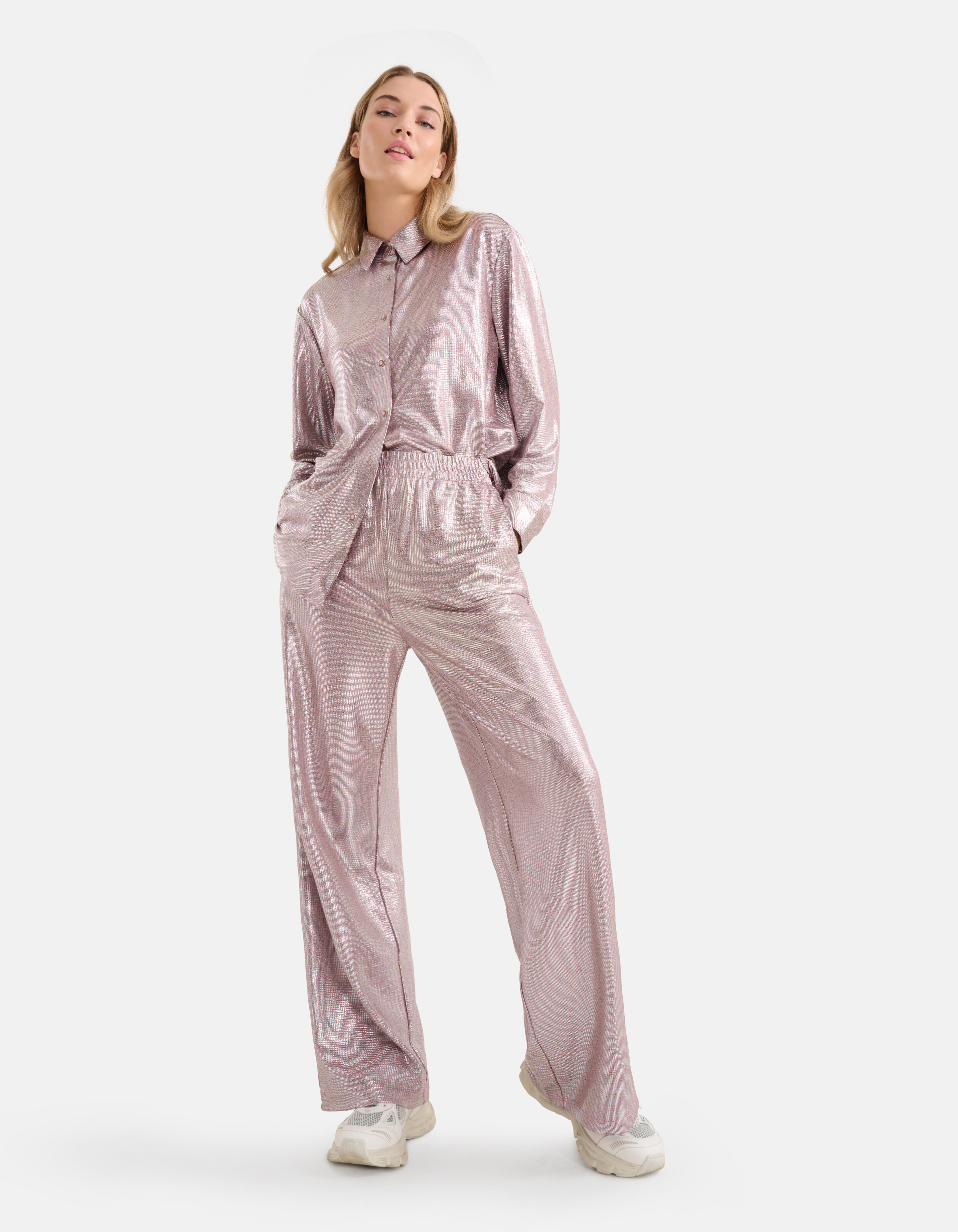 Metallic Broek Roze SHOEBY WOMEN