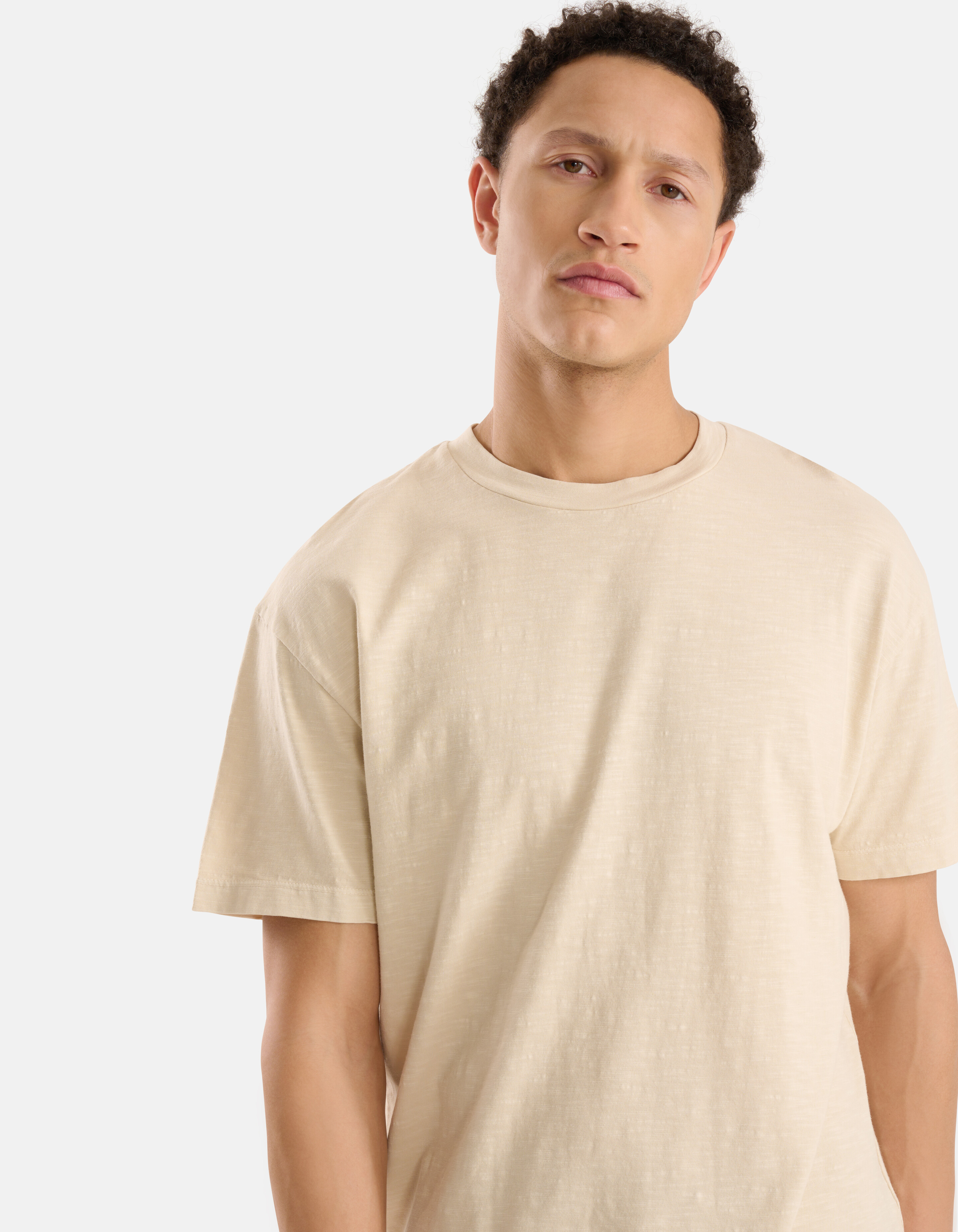 Jersey T-shirt Beige SHOEBY MEN