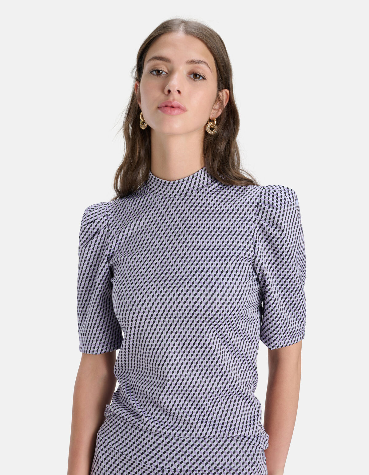 Grafische Col Top Paars SHOEBY WOMEN