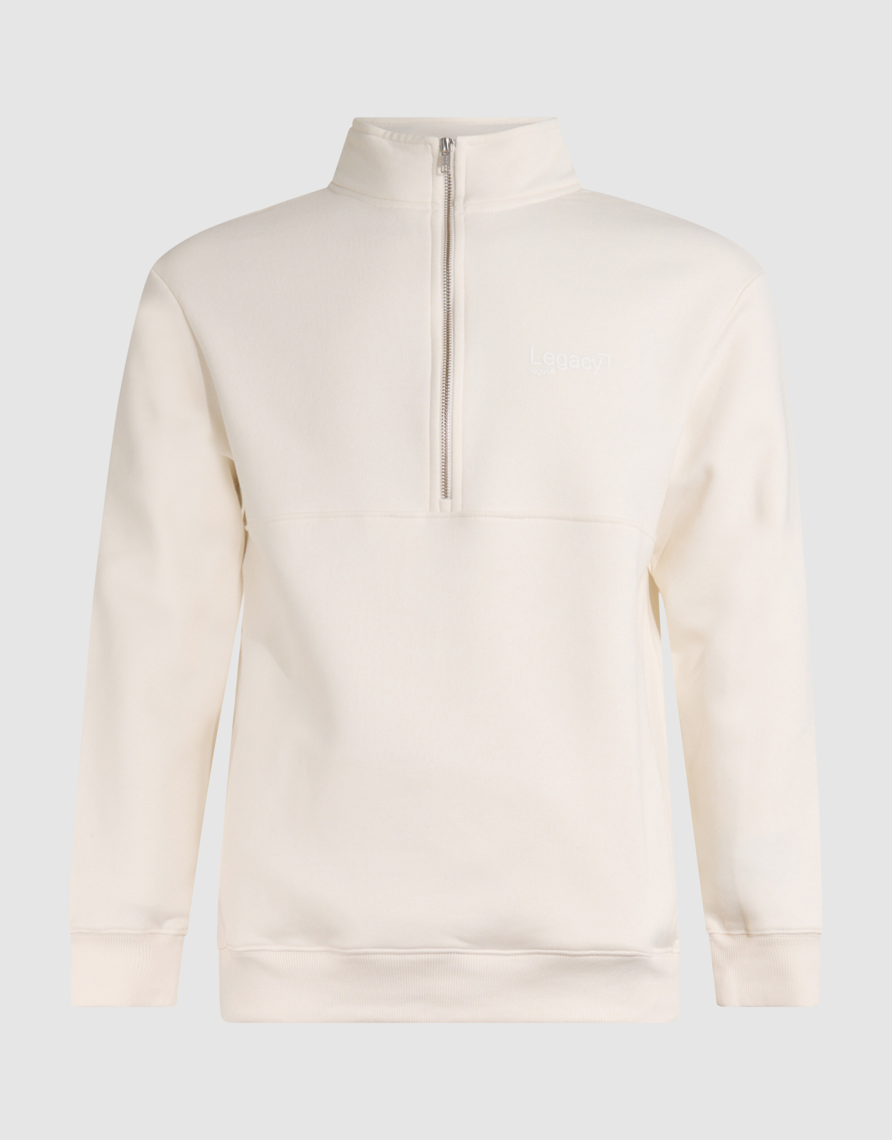 Zipper Sweater Gebroken Wit SHOEBY MEN