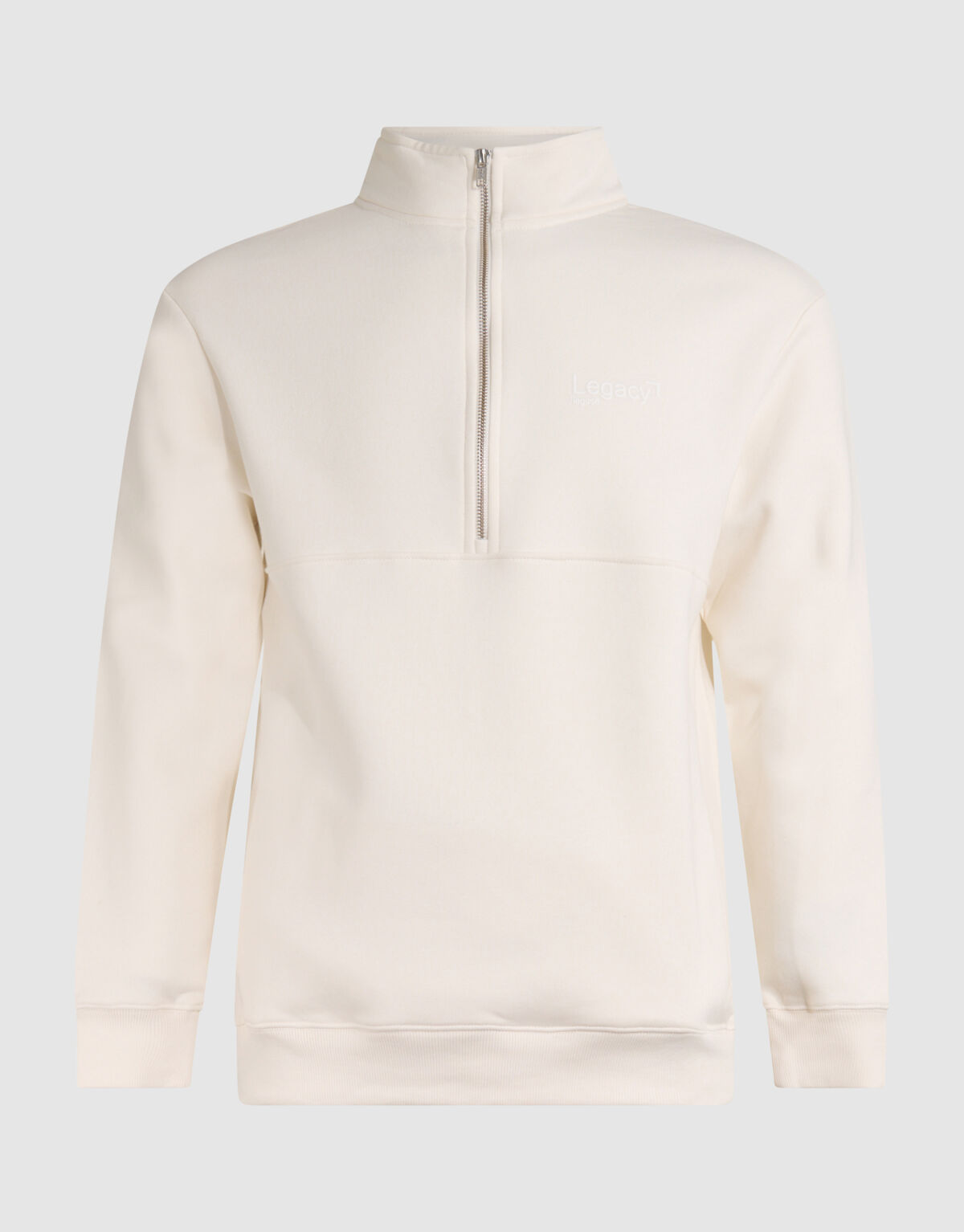 Zipper Sweater Gebroken Wit SHOEBY MEN