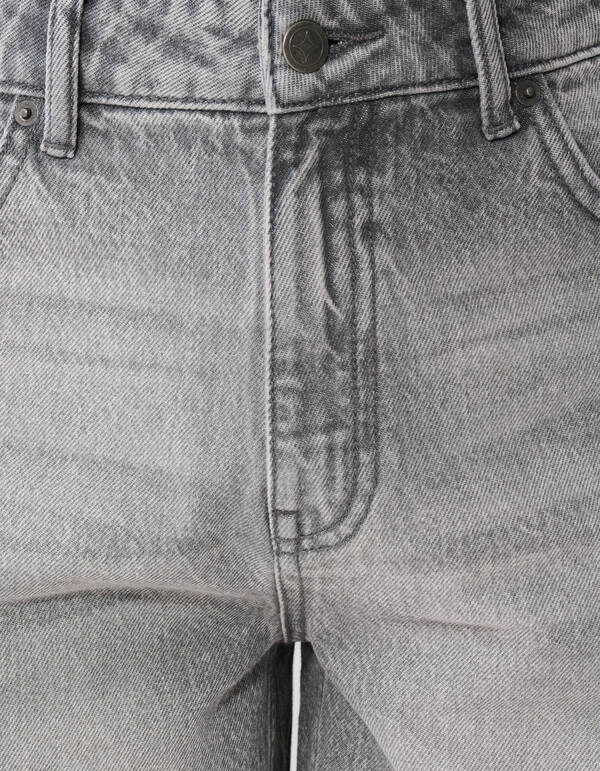 Relaxed Fit Denim Short Grijs SHOEBY MEN
