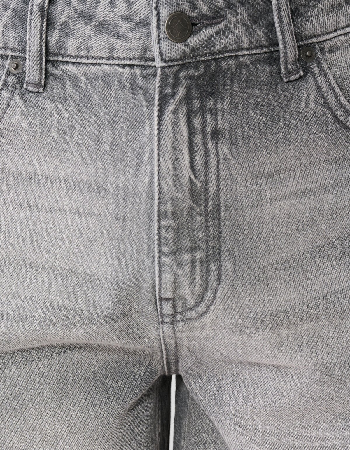 Relaxed Fit Denim Short Grijs SHOEBY MEN