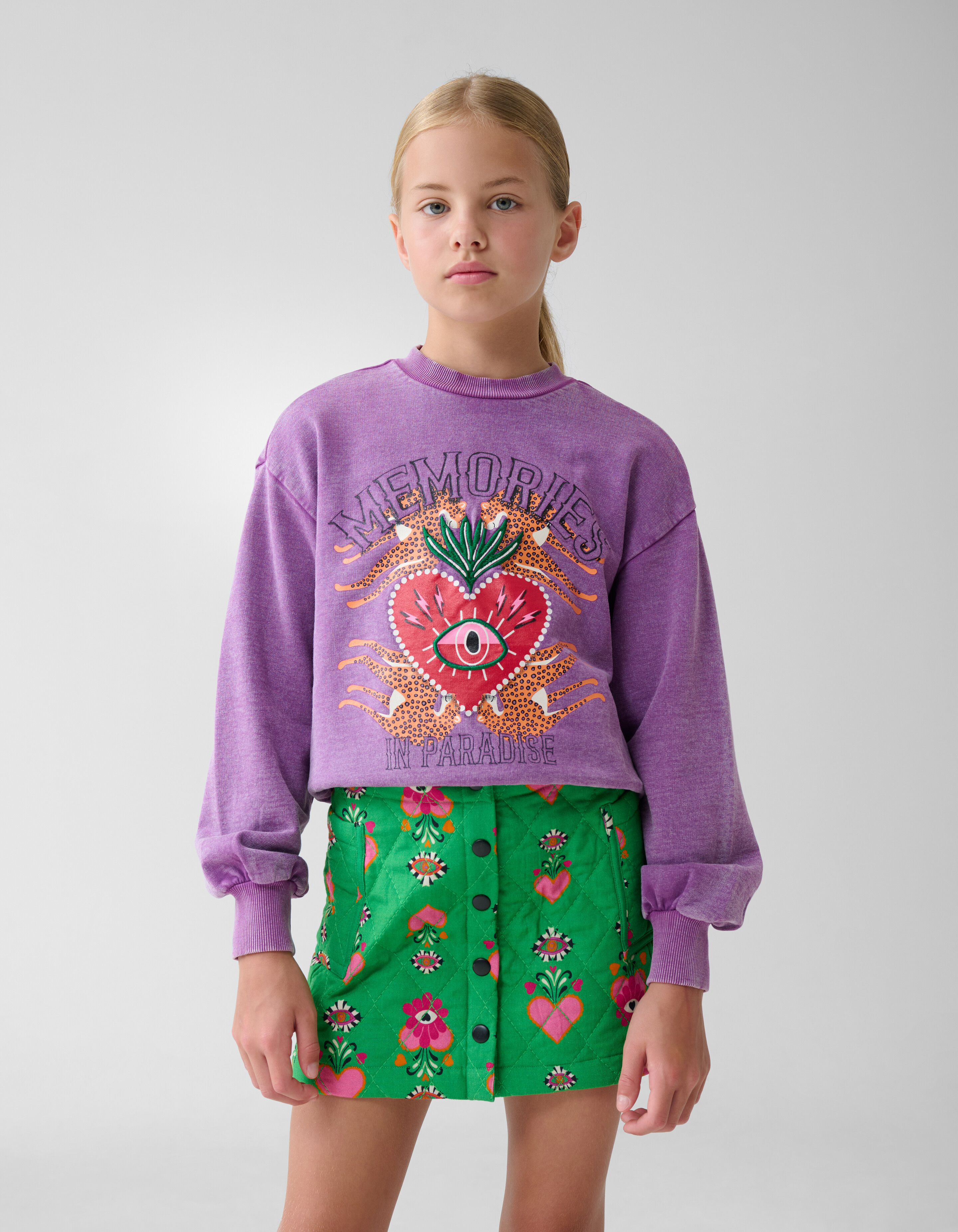 Artwork Sweater Paars SHOEBY GIRLS