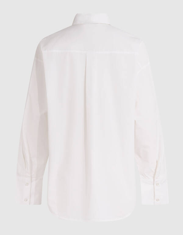 Palm Artwork Blouse Wit SHOEBY WOMEN