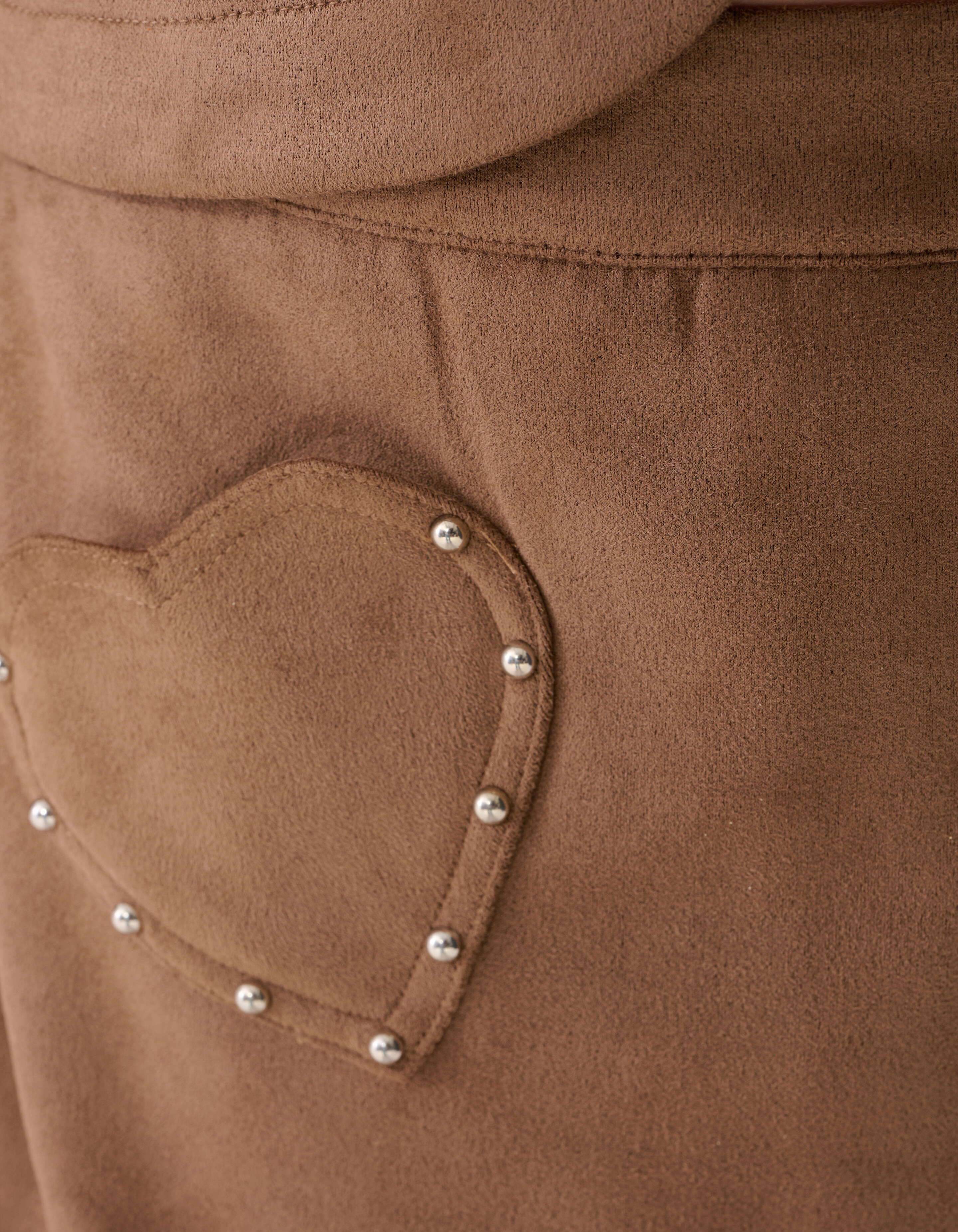 Suede Skort Bruin SHOEBY GIRLS