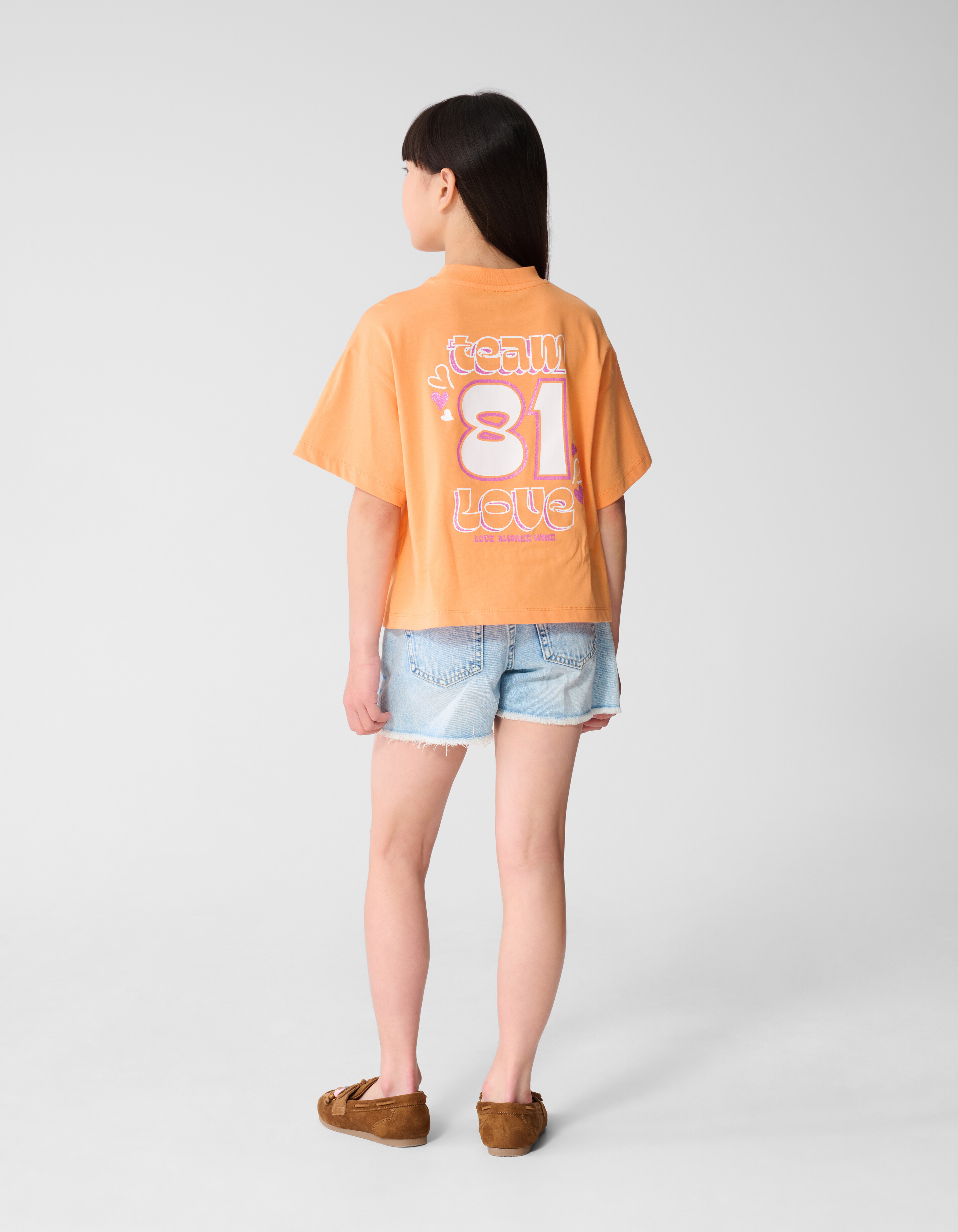Team Love Artwork T-shirt Oranje SHOEBY GIRLS