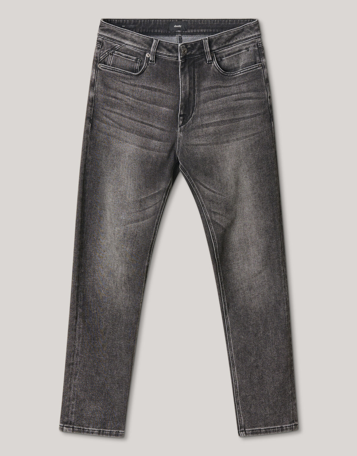 Slim Fit Jog Jeans Grijs L32 SHOEBY MEN