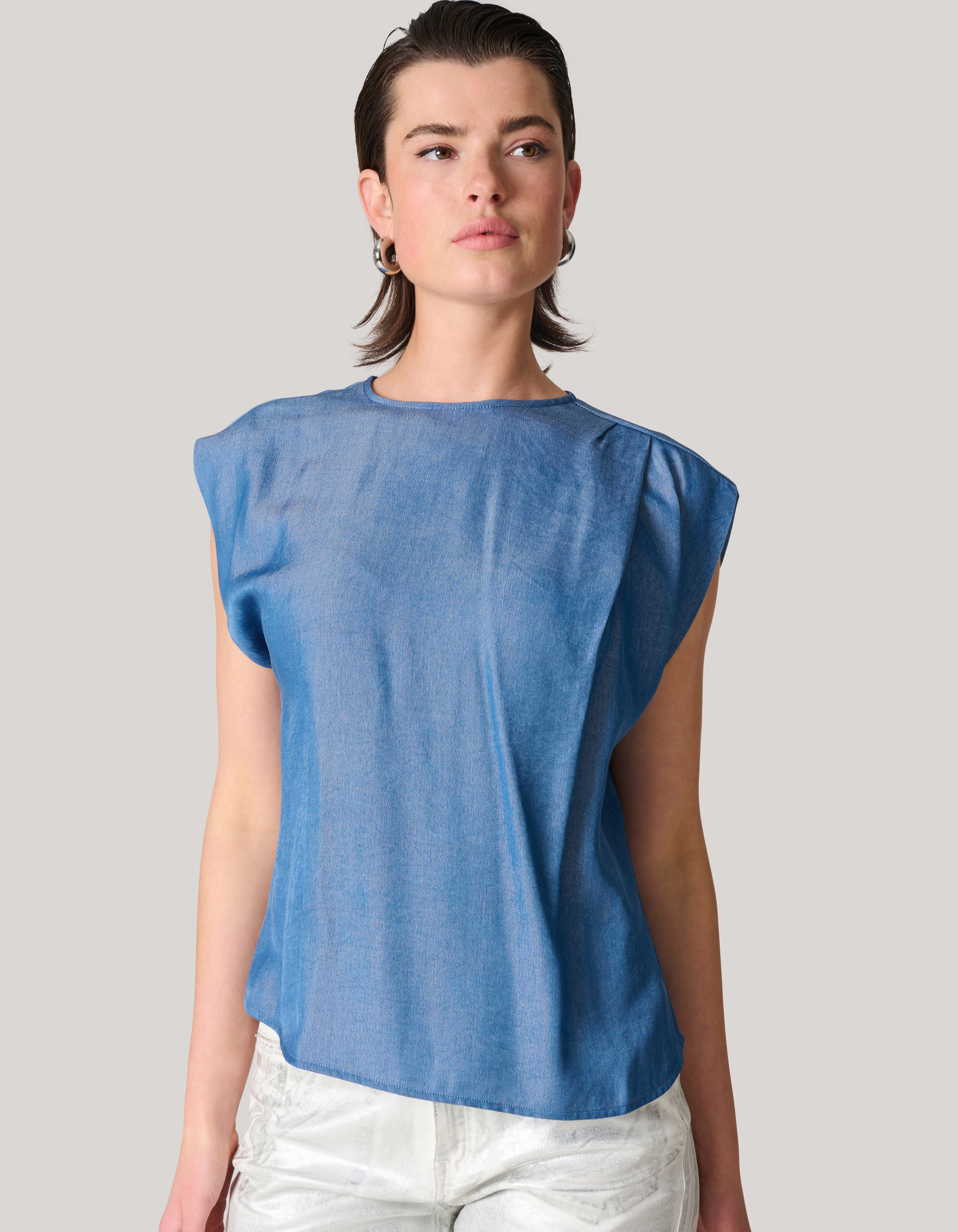 Pleat Top Blauw SHOEBY WOMEN