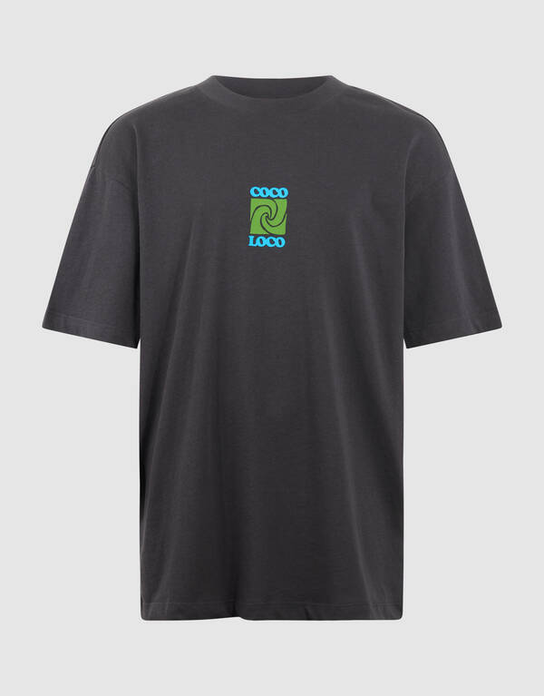 Coco Loco Artwork T-shirt Donkergrijs SHOEBY BOYS