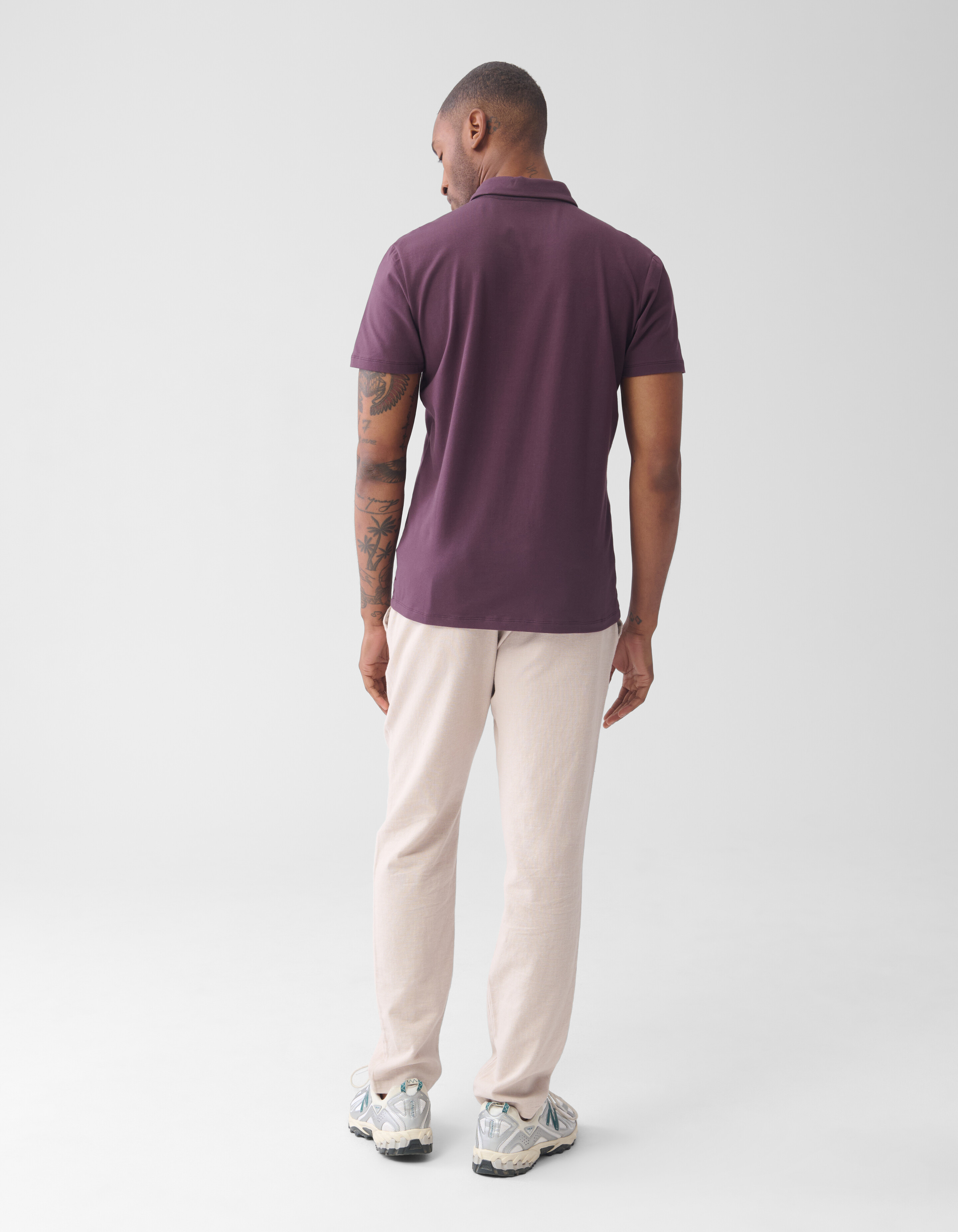Jersey Polo Donkerpaars SHOEBY MEN