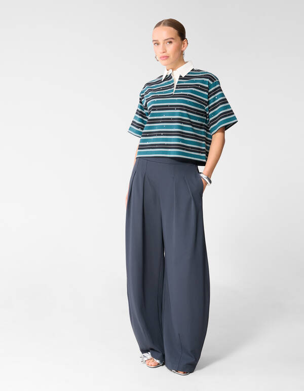 Barrel Fit Jogger Donkerblauw SHOEBY WOMEN