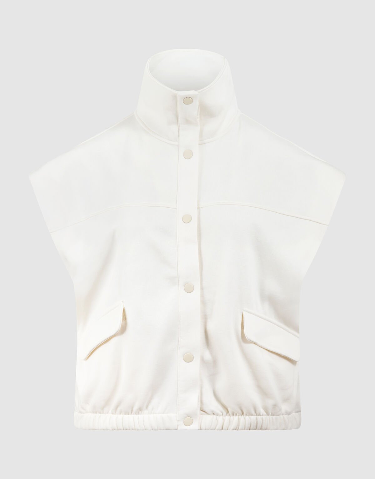 Sleeveless Sweat Jack Gebroken Wit SHOEBY WOMEN