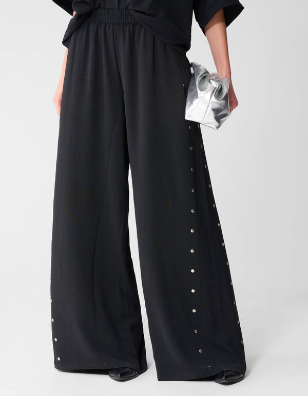 Twist Studs Loose Fit Broek Zwart SHOEBY WOMEN