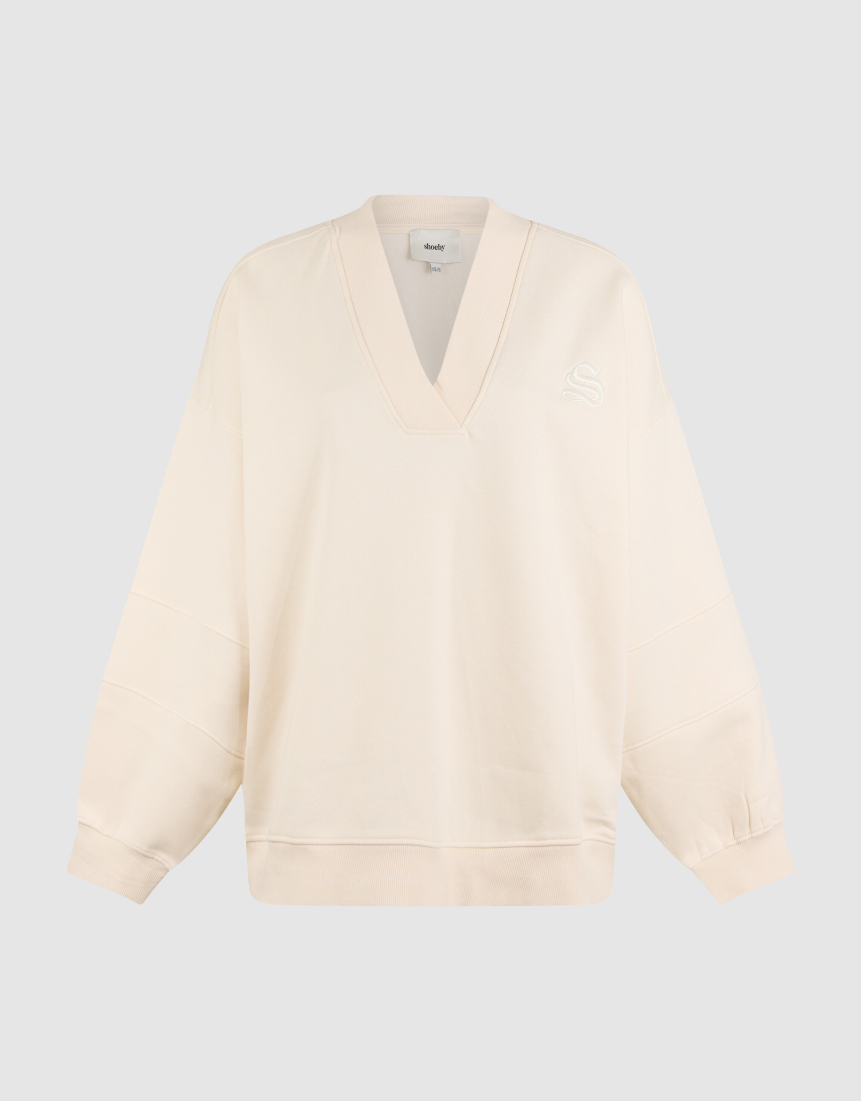 Varsity Logo Sweater Gebroken Wit SHOEBY WOMEN