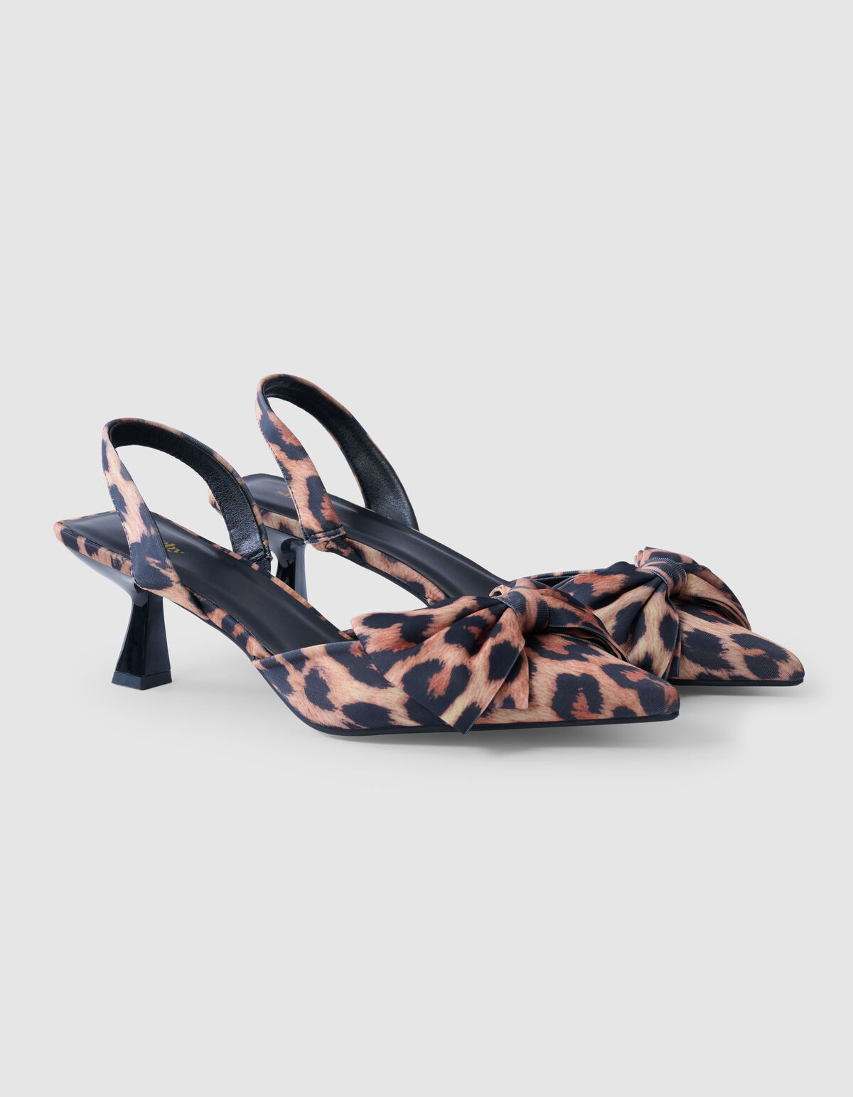 Leopard Strik Hakken Bruin SHOEBY WOMEN