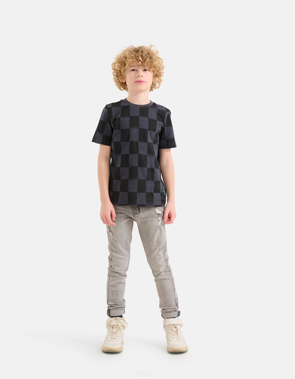 Printed T-shirt Zwart SHOEBY BOYS