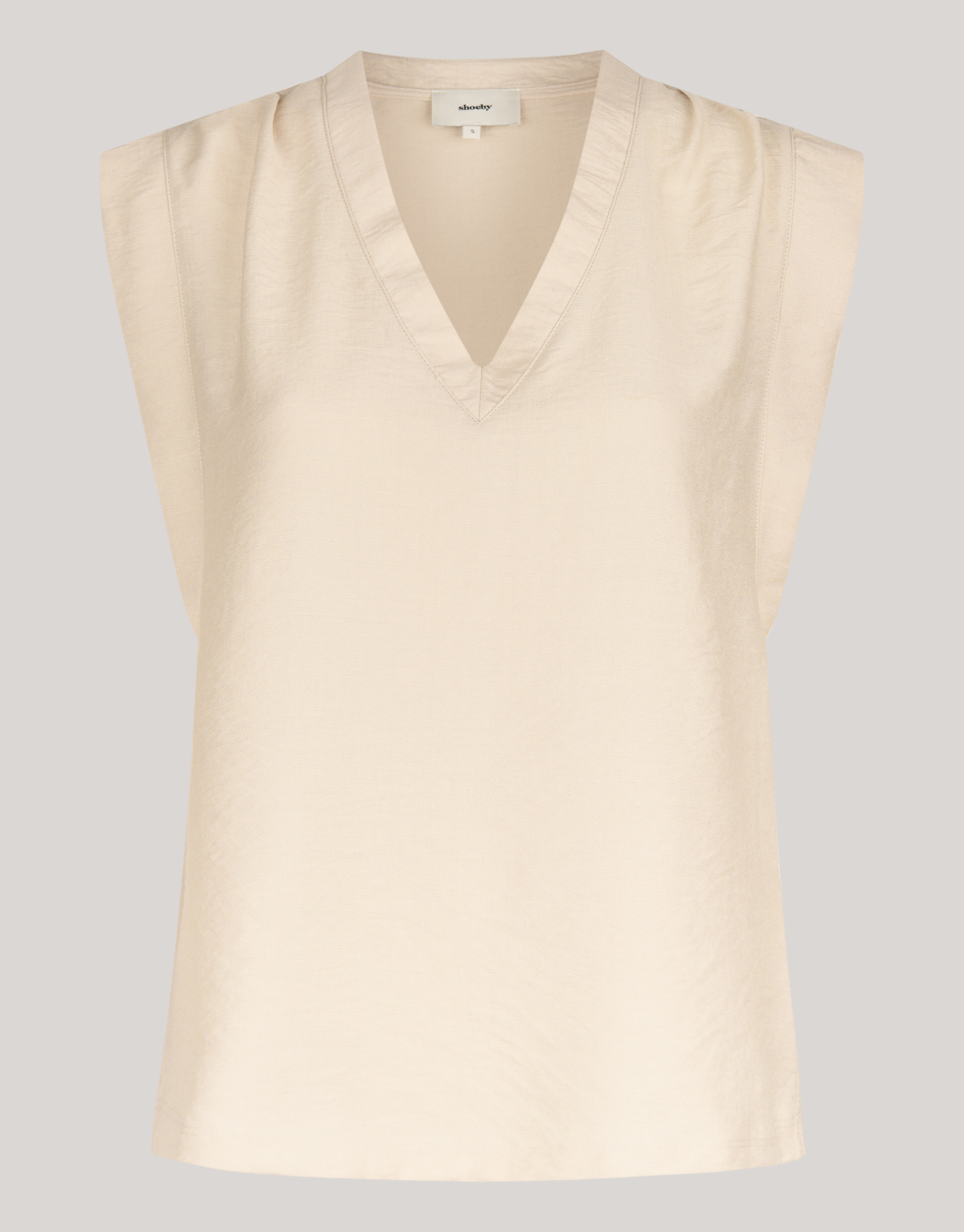 V-hals Top Zand SHOEBY WOMEN