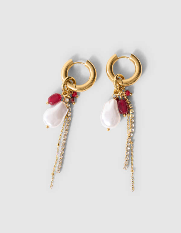 Parel Bedel Oorbellen Goud SHOEBY ACCESSOIRES