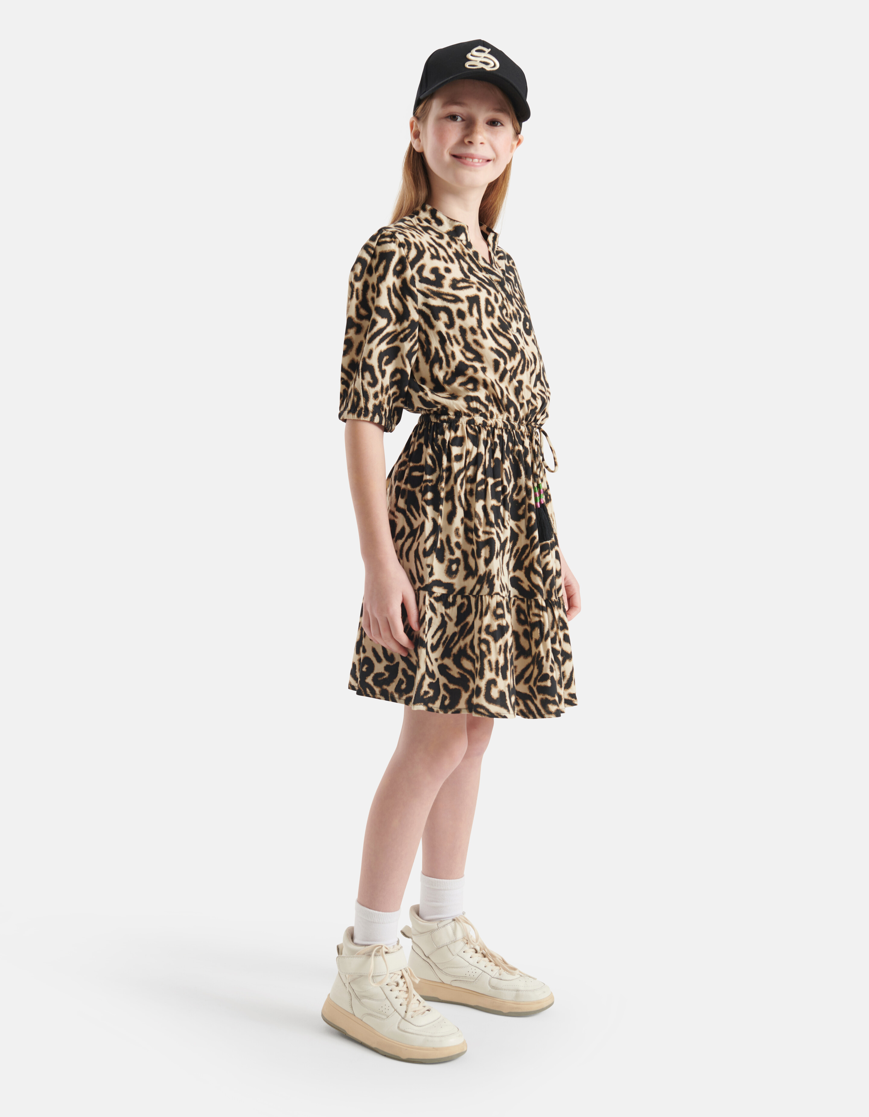 Leopard Jurk Bruin SHOEBY GIRLS