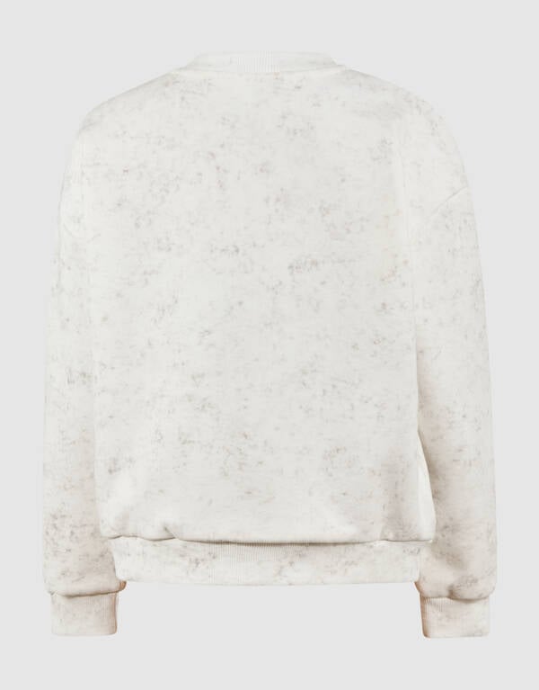 Printed Smiley Artwork Sweater Wit SHOEBY BOYS