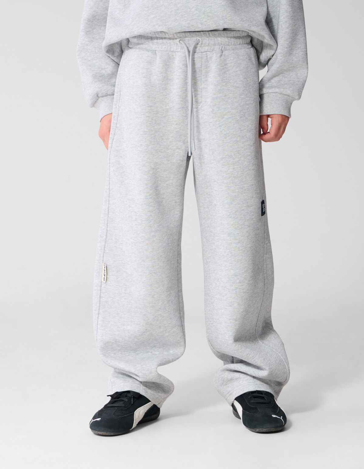 Melange Balloon Fit Broek Lichtgrijs SHOEBY BOYS