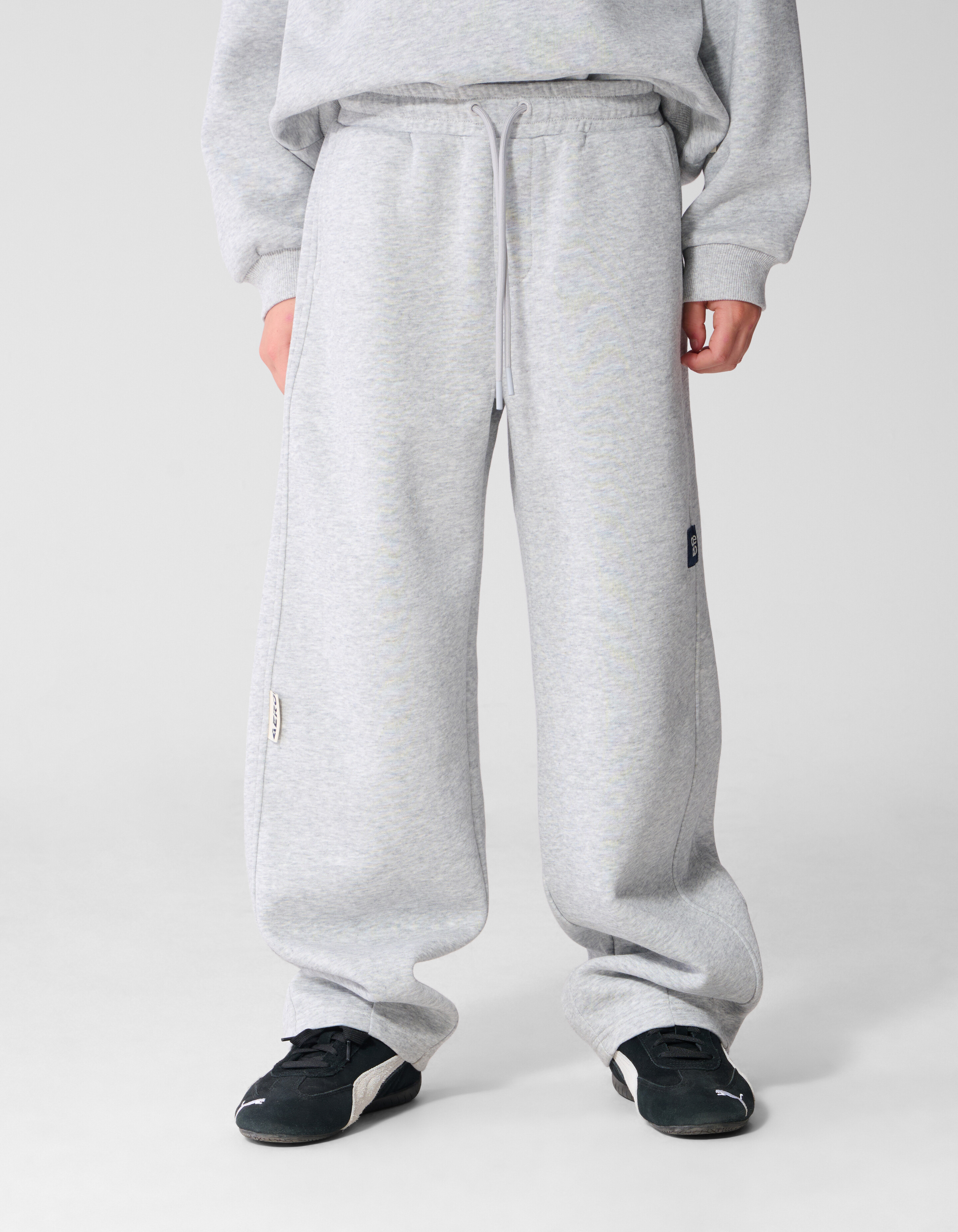 Melange Balloon Fit Broek Lichtgrijs SHOEBY BOYS