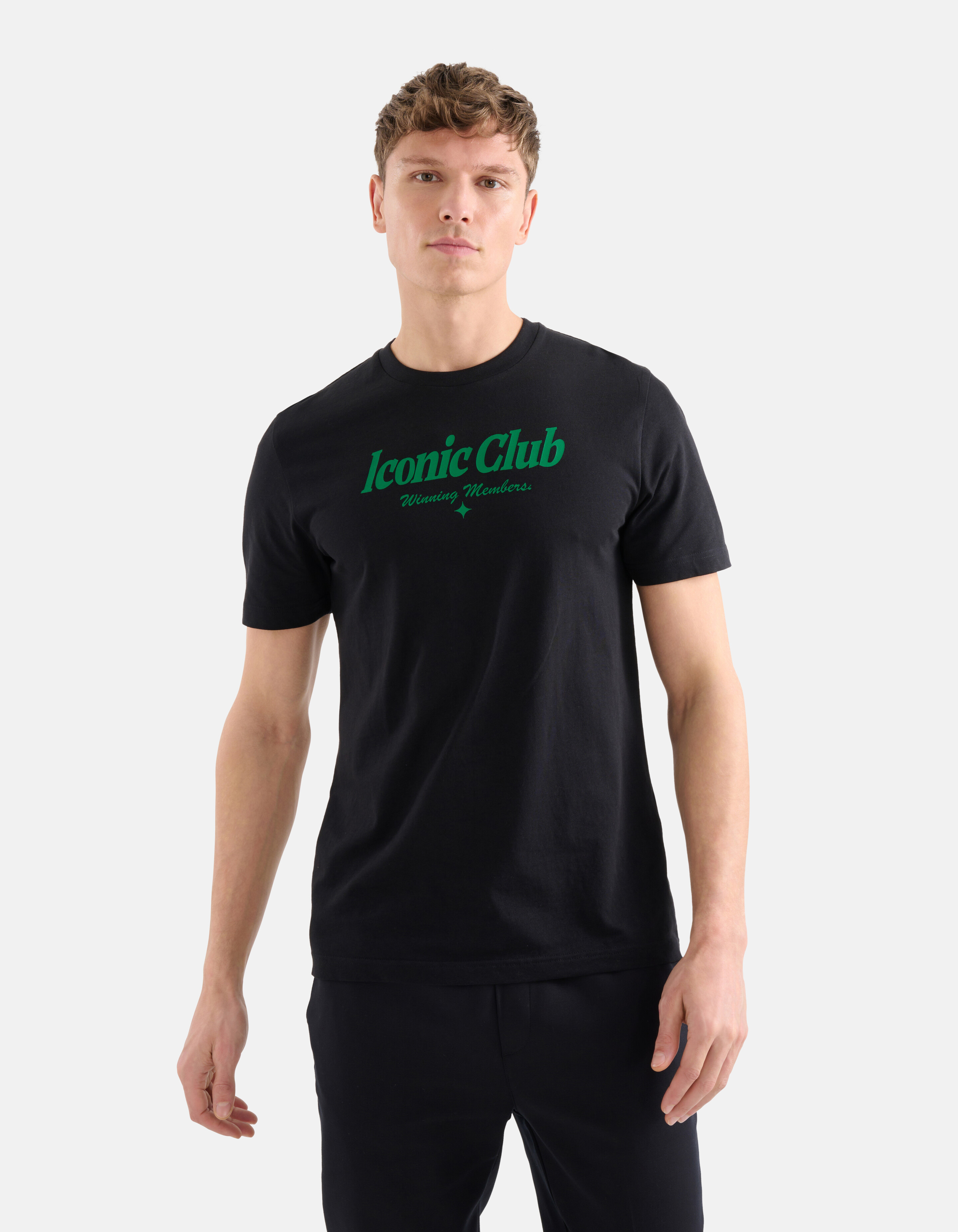 Print T-shirt Zwart SHOEBY MEN