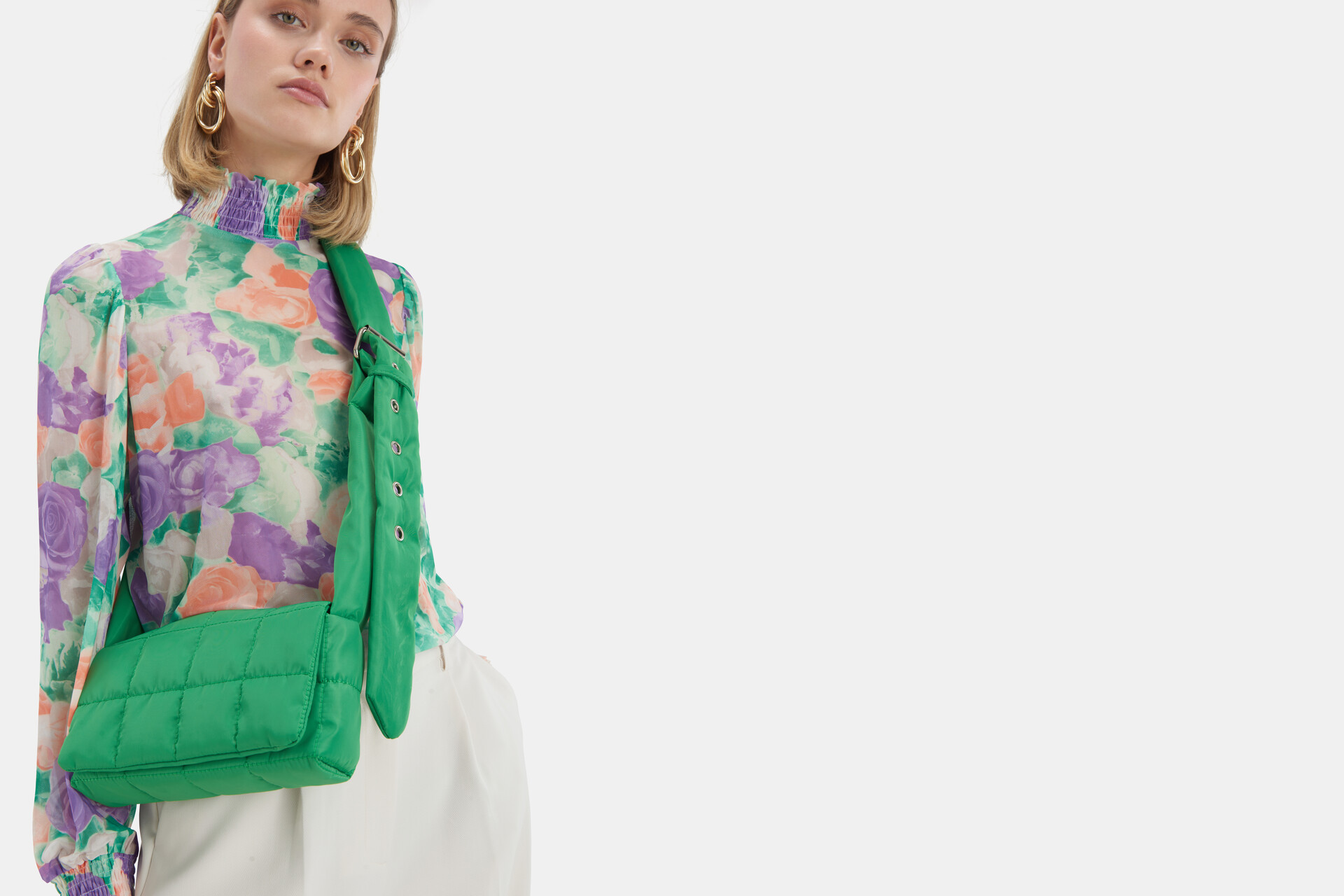 Groene Padded Tas ACCESSOIRES SHOEBY