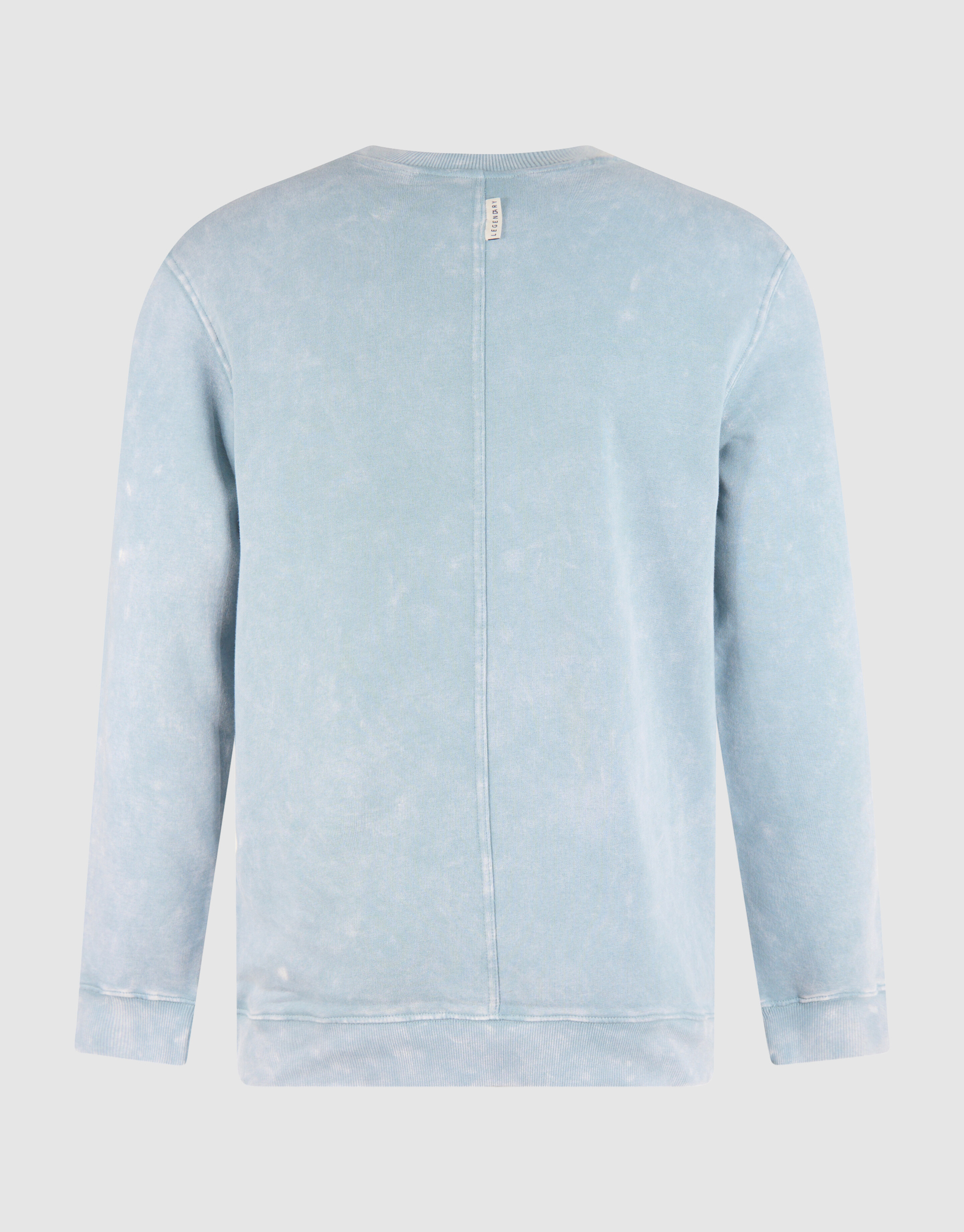 Basis Sweater Washed Lichtblauw SHOEBY MEN