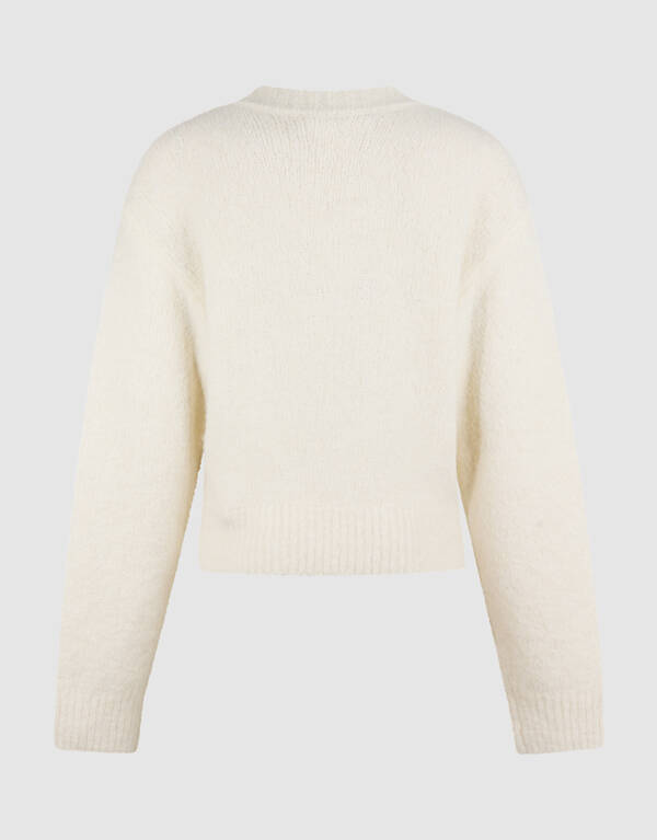 Flower Trui Gebroken Wit SHOEBY WOMEN