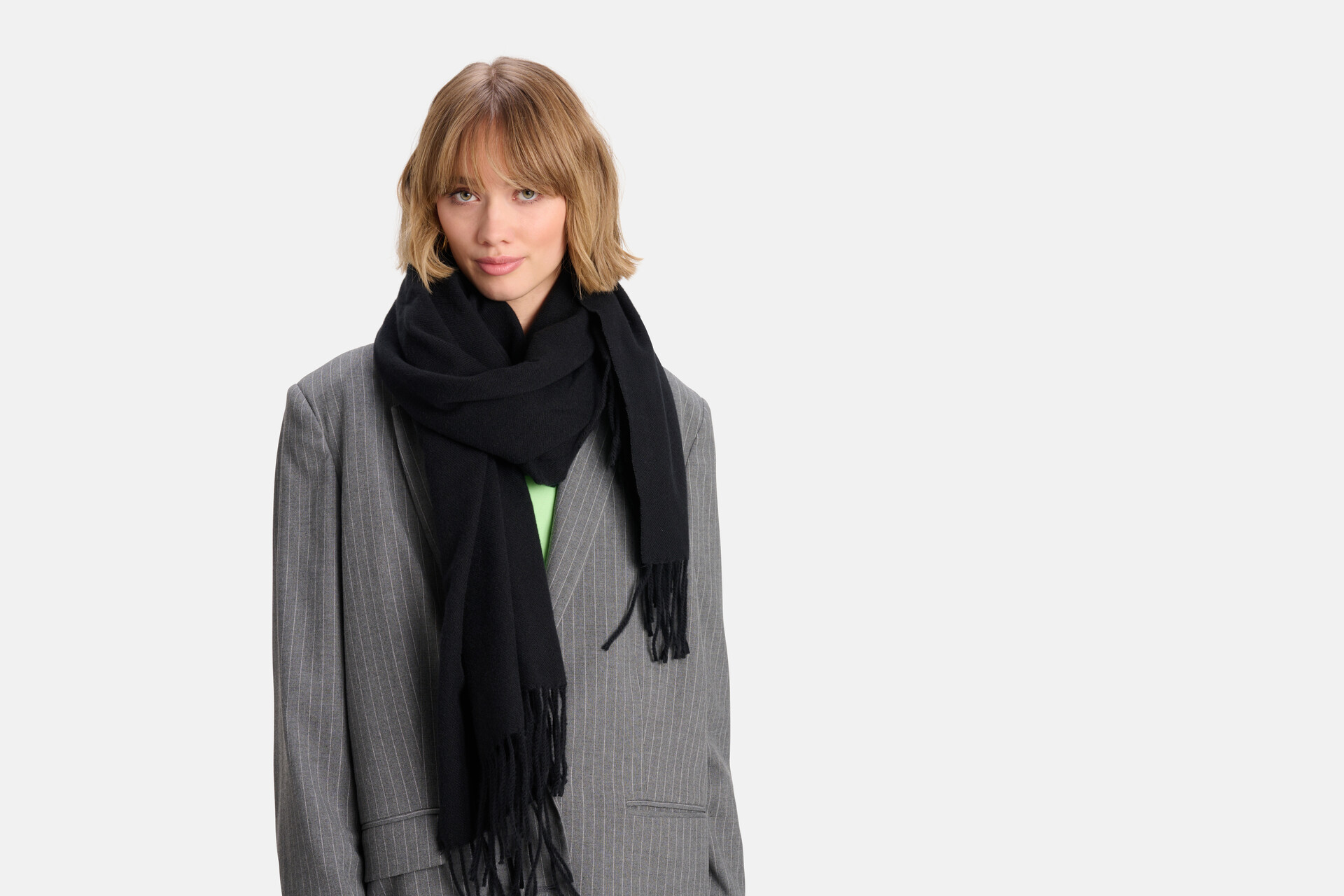 Pashmina Sjaal Zwart SHOEBY ACCESSOIRES