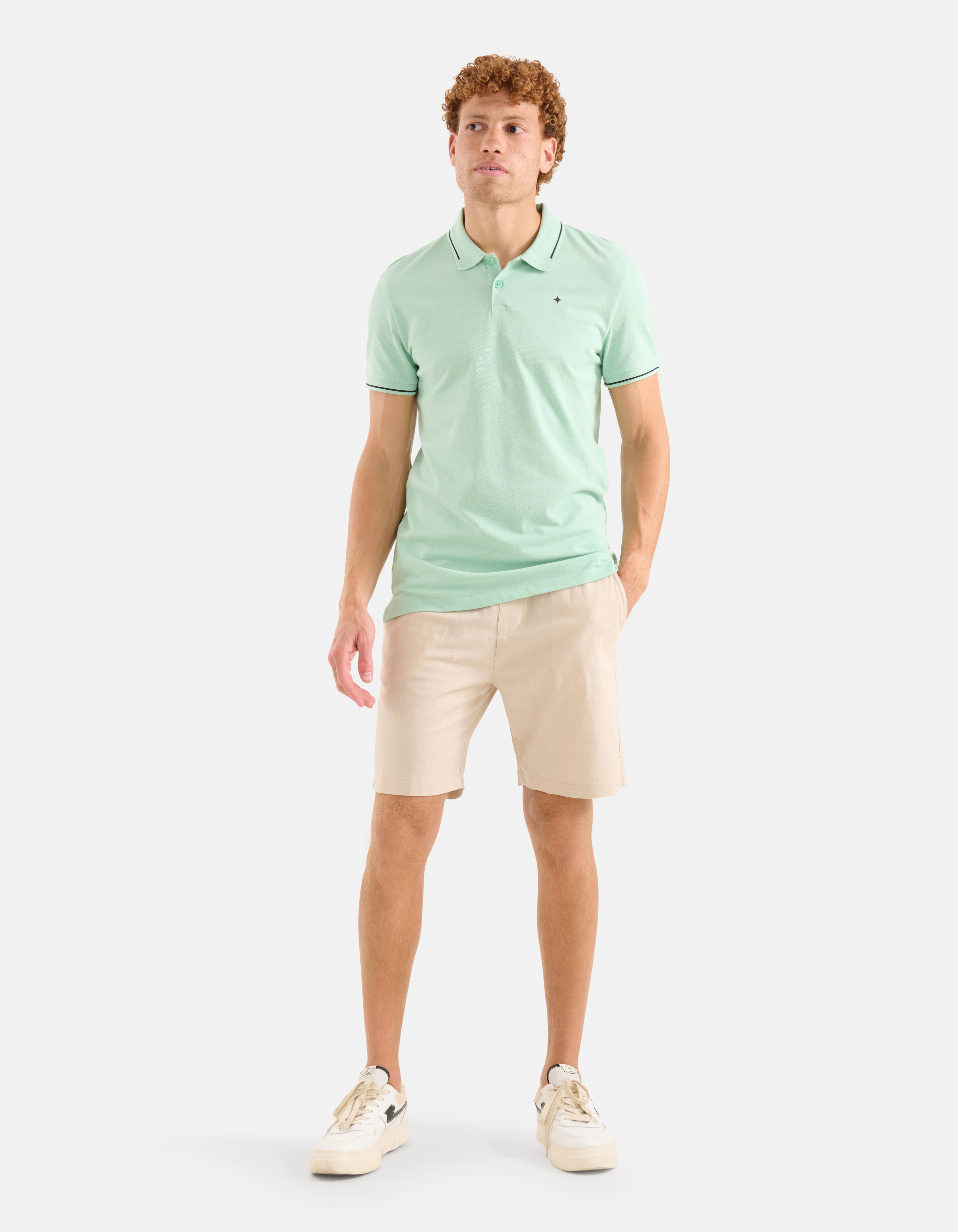Basis Polo Lichtgroen SHOEBY MEN