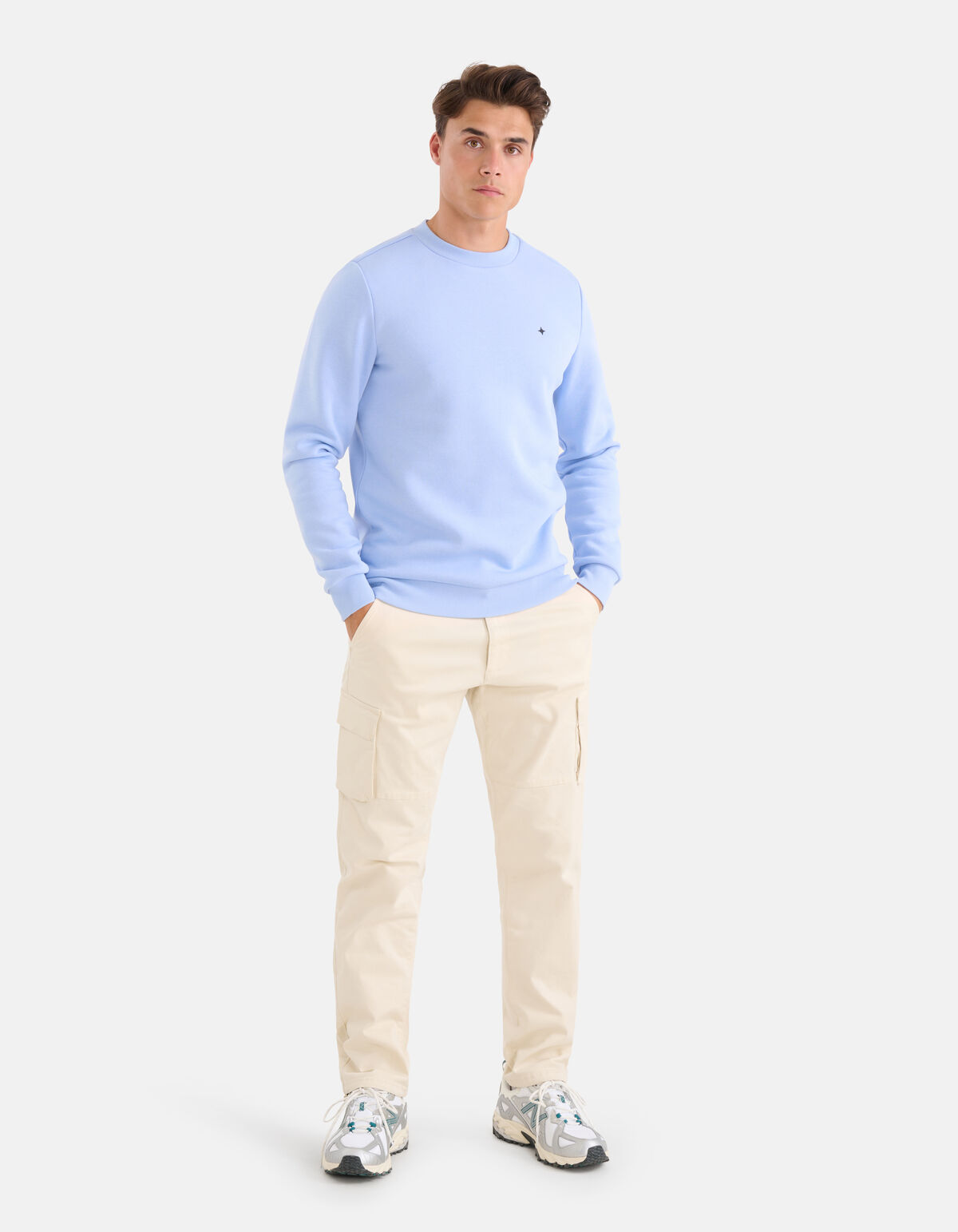 Sparkle Sweater Lichtblauw SHOEBY MEN