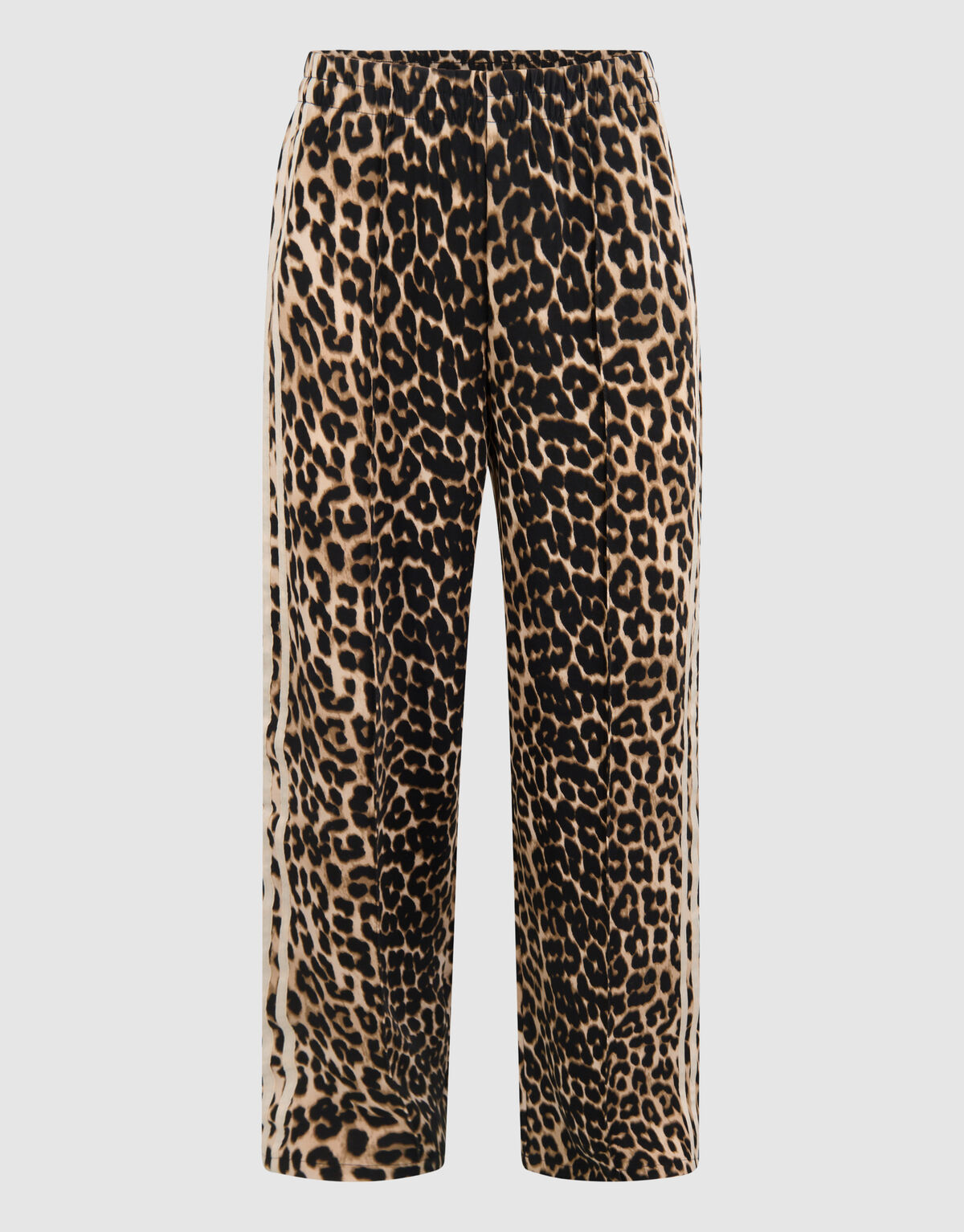 Leopard Sporty Wide Leg Broek Bruin SHOEBY WOMEN