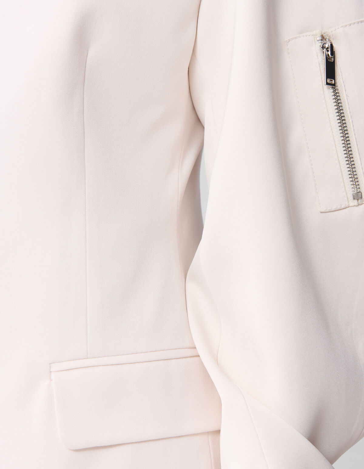 Bomber Sleeve Blazer Gebroken Wit SHOEBY WOMEN