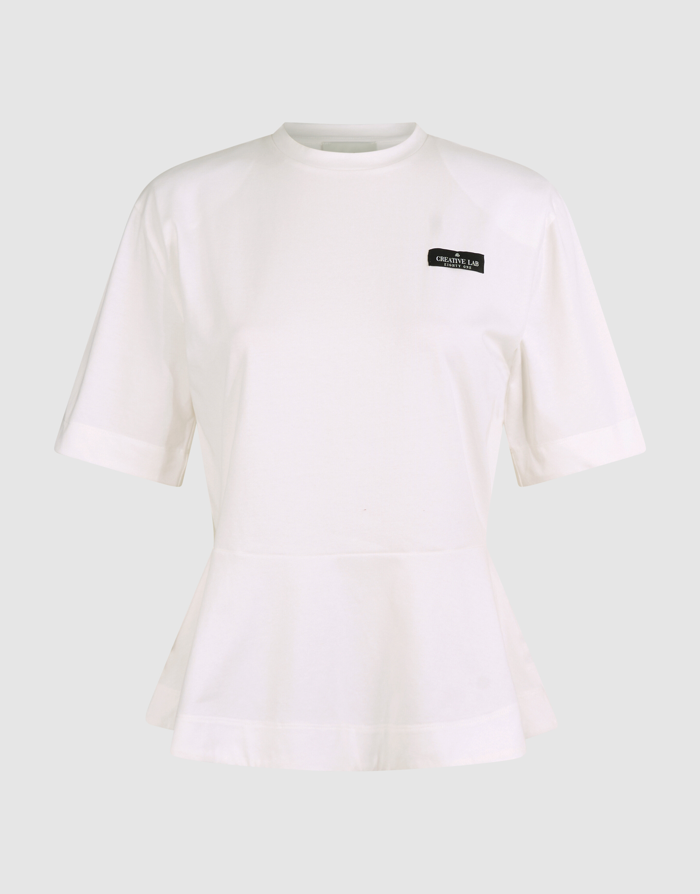 Peplum T-shirt Wit SHOEBY WOMEN