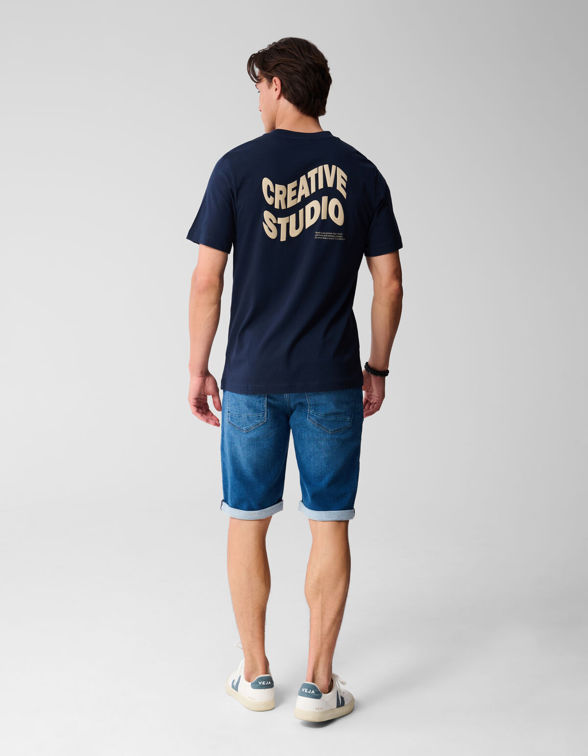 Studio T-shirt Donkerblauw SHOEBY MEN