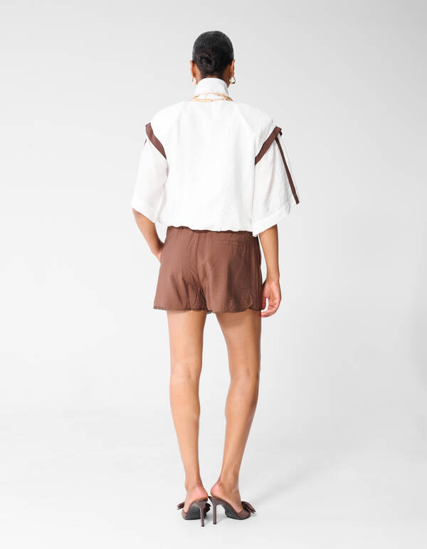 Sporty Tracksuit Blouse Gebroken Wit SHOEBY WOMEN