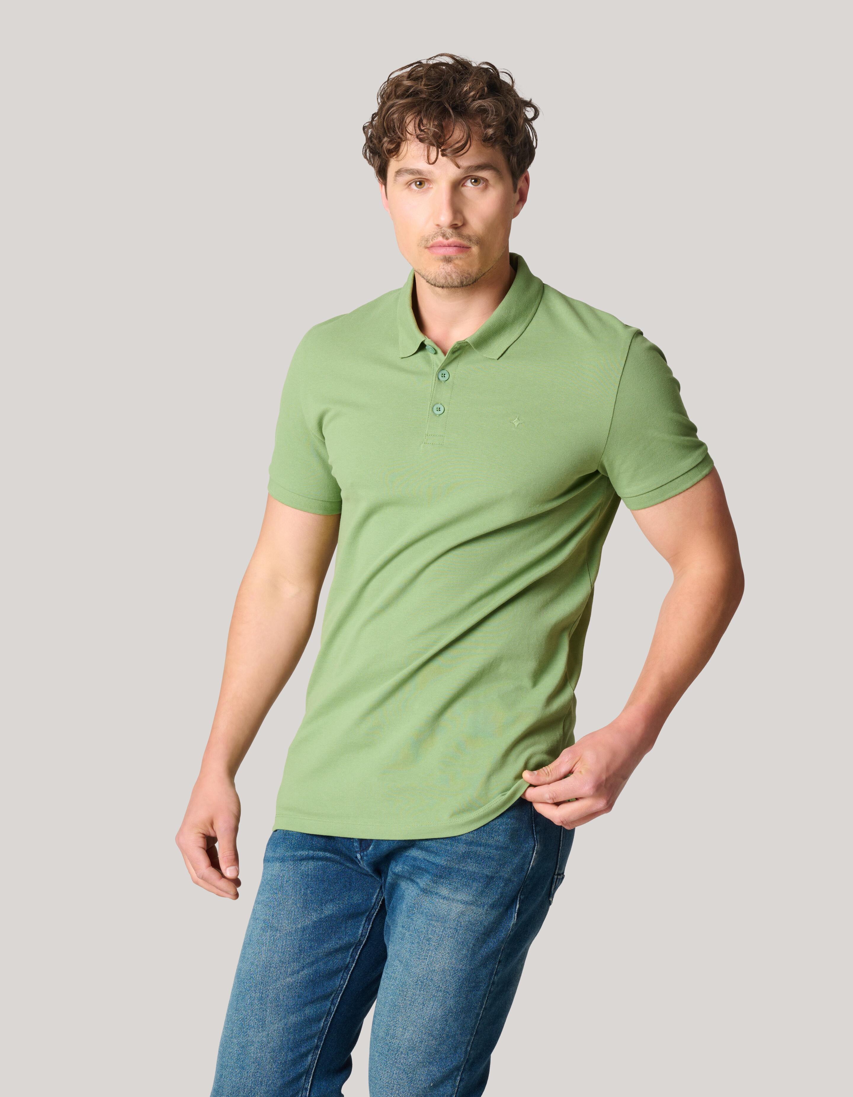 Basis Polo Groen SHOEBY MEN