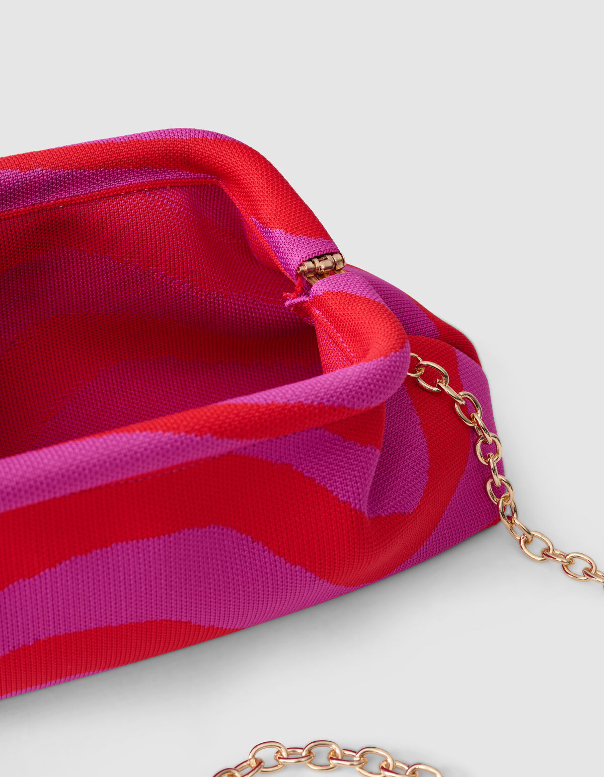 Knitted Clutch Tas Rood SHOEBY ACCESSOIRES