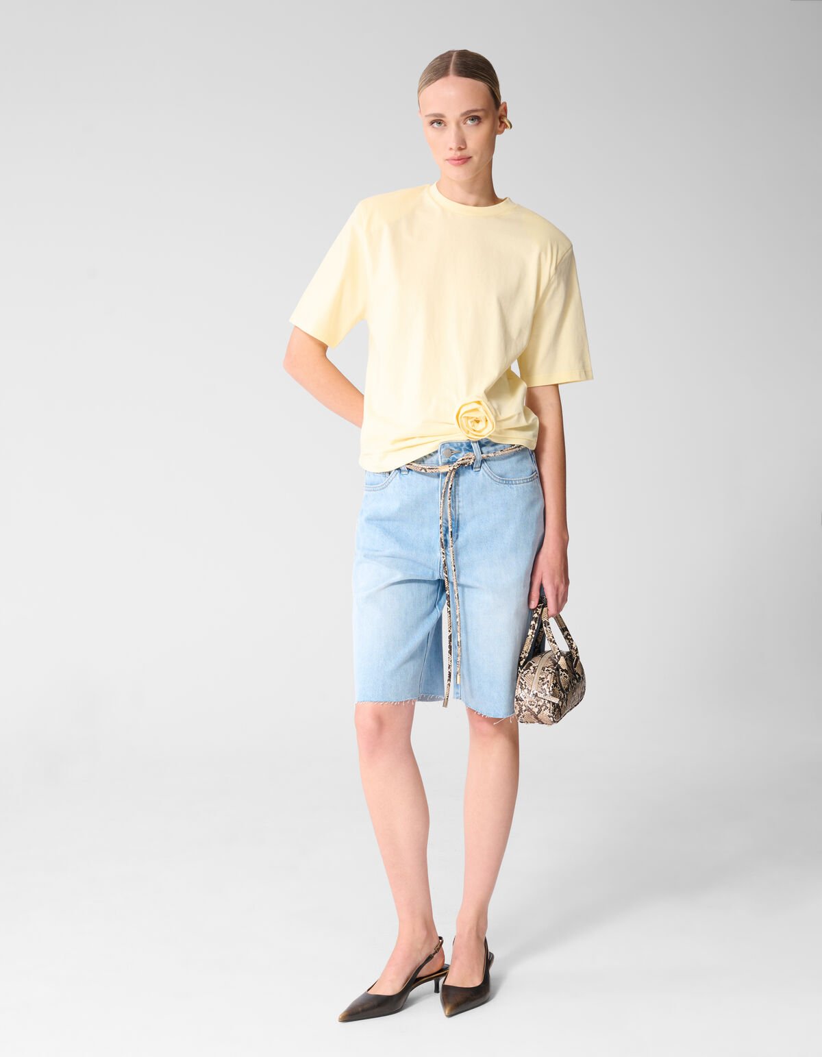 Flower T-shirt Geel SHOEBY WOMEN