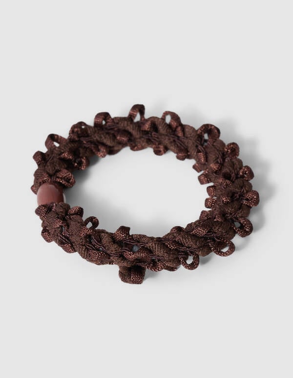 Messy Haarelastiek Bruin SHOEBY ACCESSOIRES
