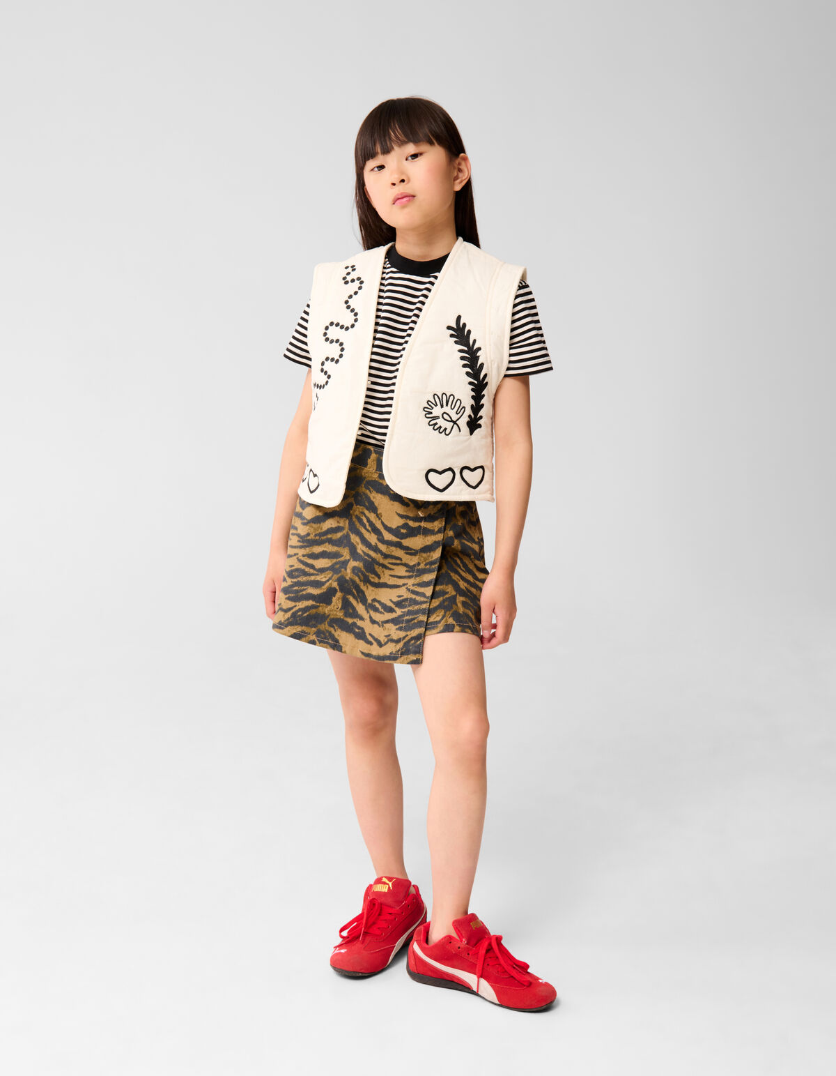 Embroidery Gilet Zwart SHOEBY GIRLS