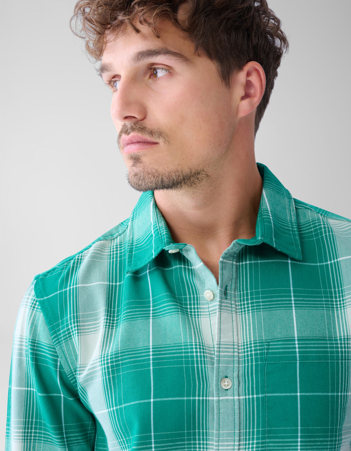 Flanel Ruiten Overhemd Groen SHOEBY MEN