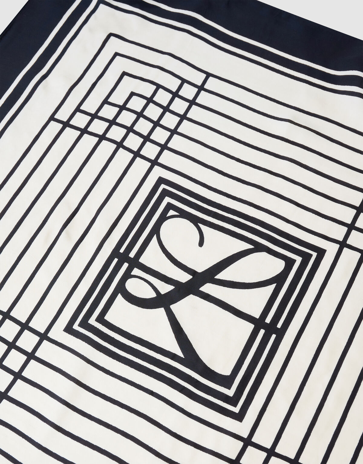 Printed Sjaal Zwart/Wit By Lonneke SHOEBY ACCESSOIRES