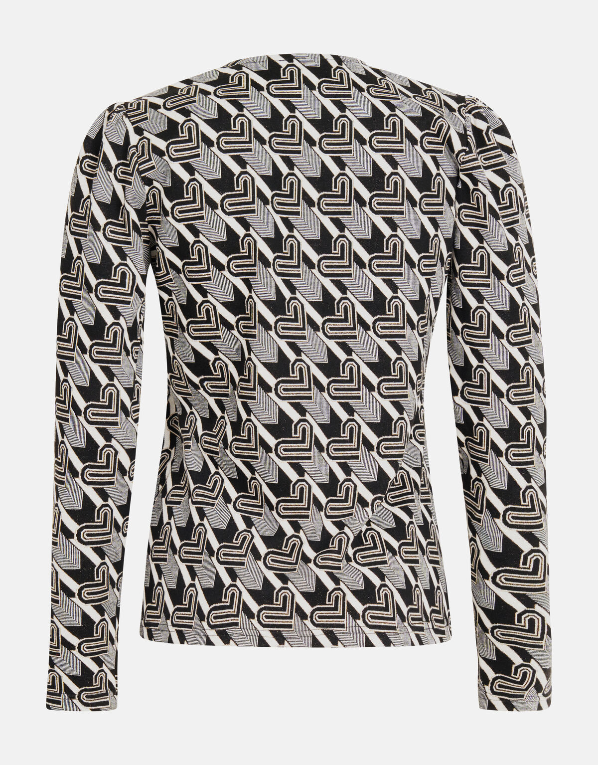 Monogram Top Zwart/Wit SHOEBY WOMEN