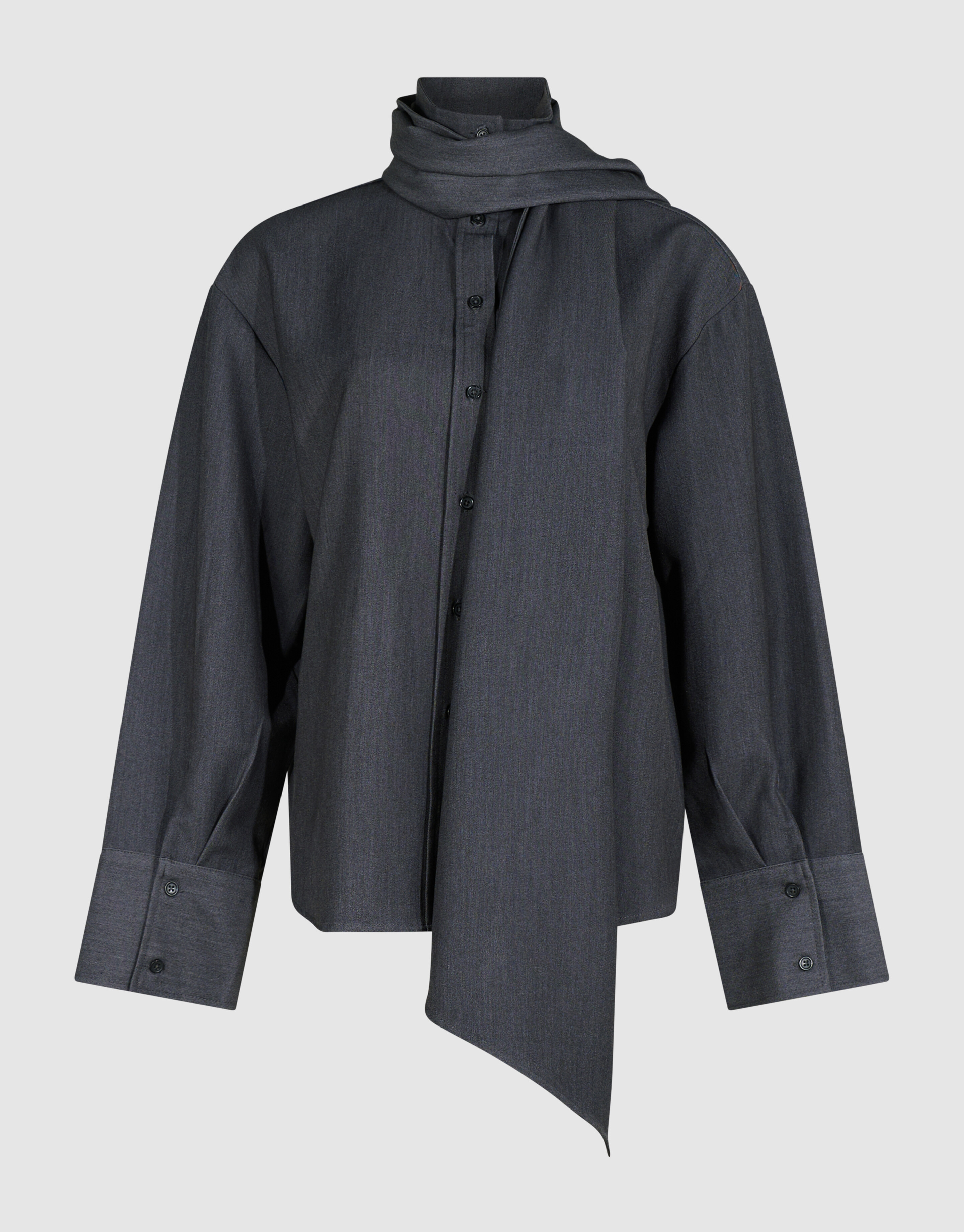 Oversized Tailored Blouse Donkergrijs By Lonneke SHOEBY WOMEN