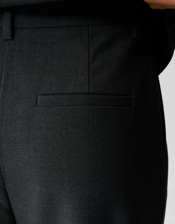 Loose Fit Pantalon Donkergrijs SHOEBY WOMEN