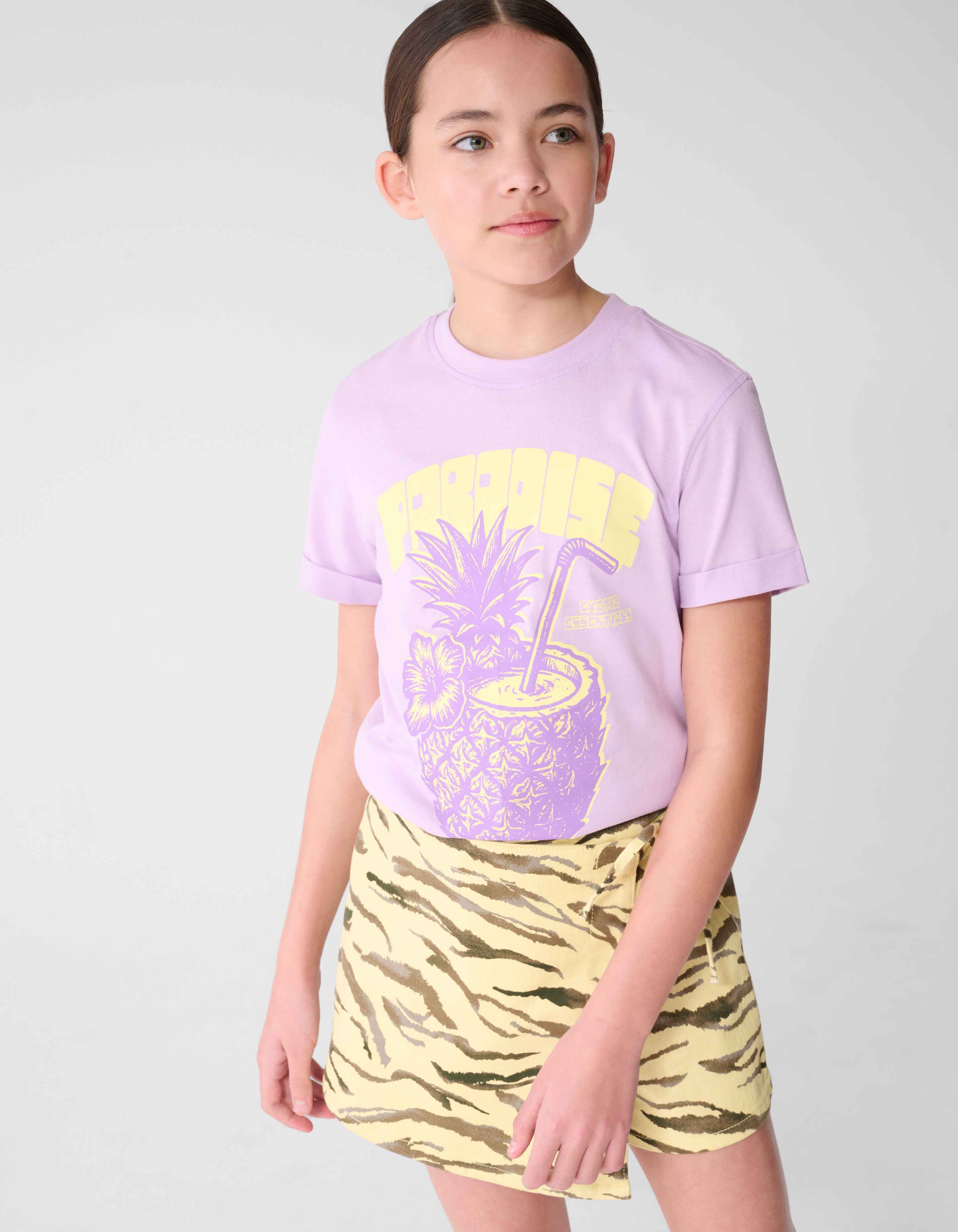 Paradise Artwork T-shirt Lichtpaars SHOEBY GIRLS